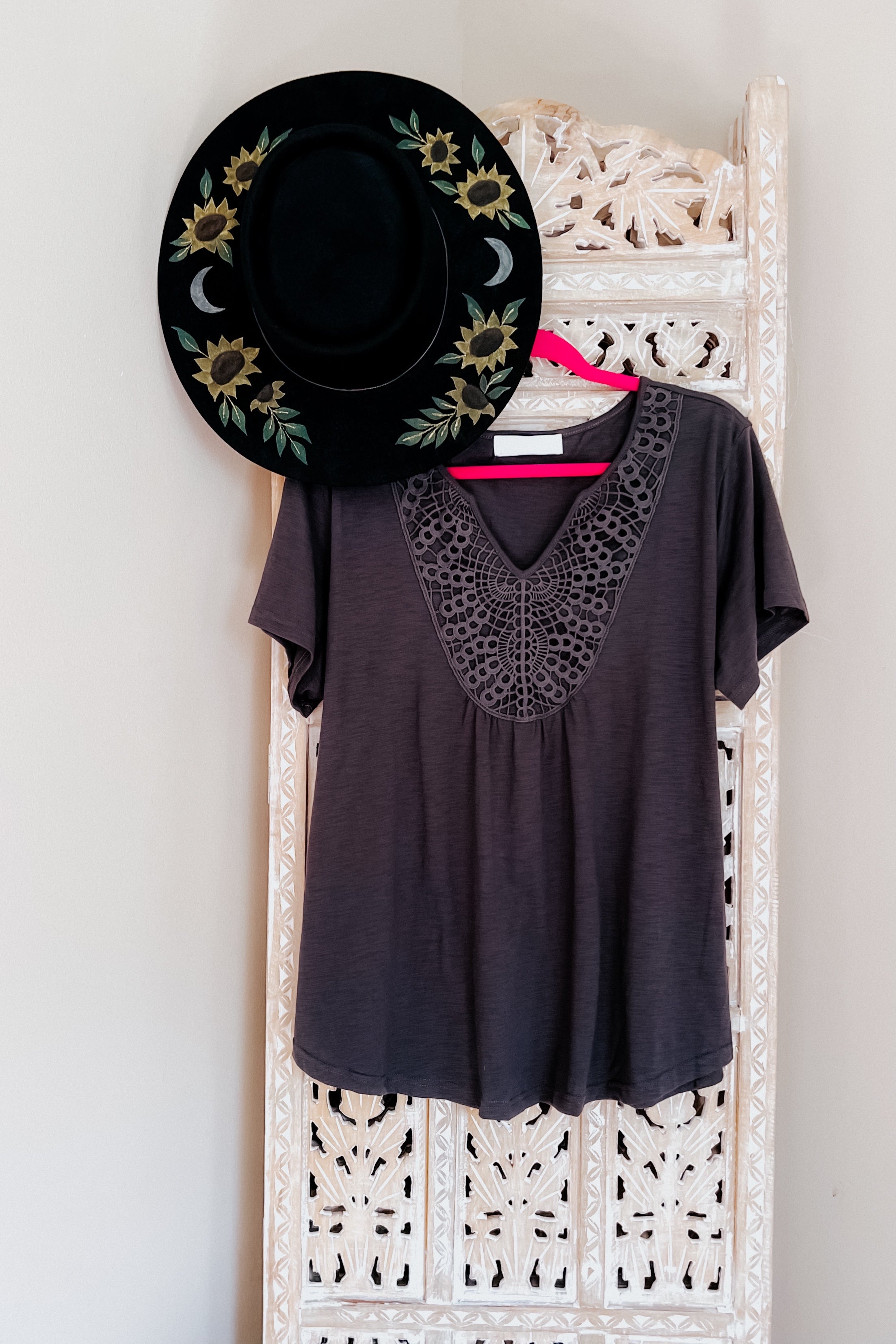 In the Detail Crocheted Accent Top