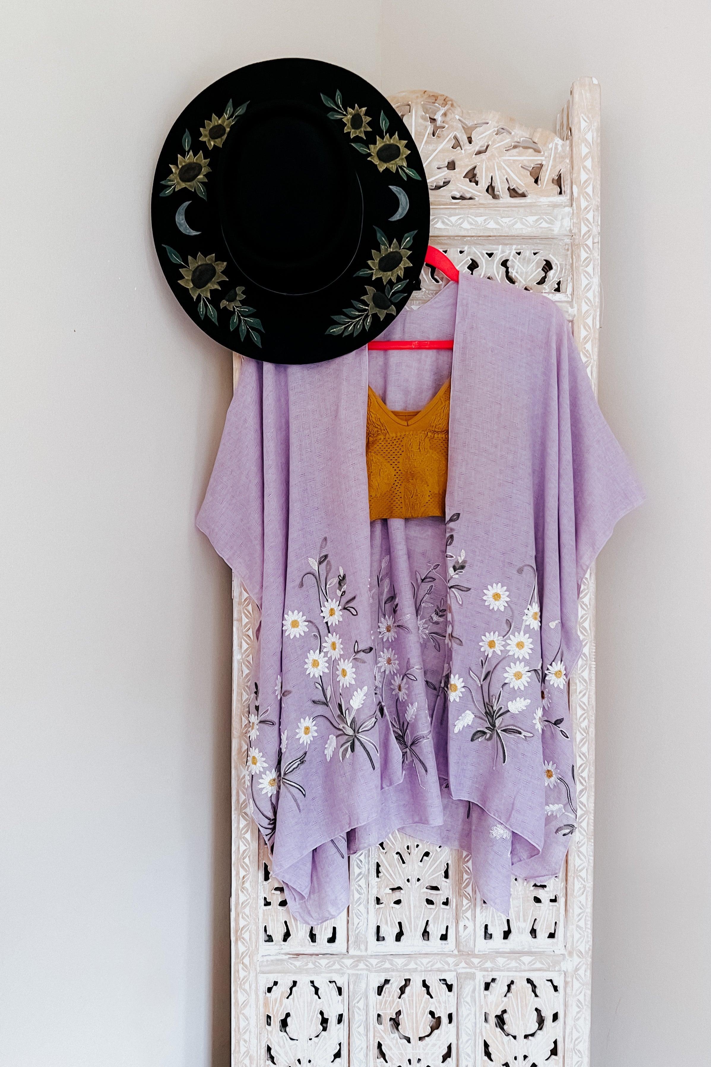 Daisy Mae Kimono Shawl - Atomic Wildflower
