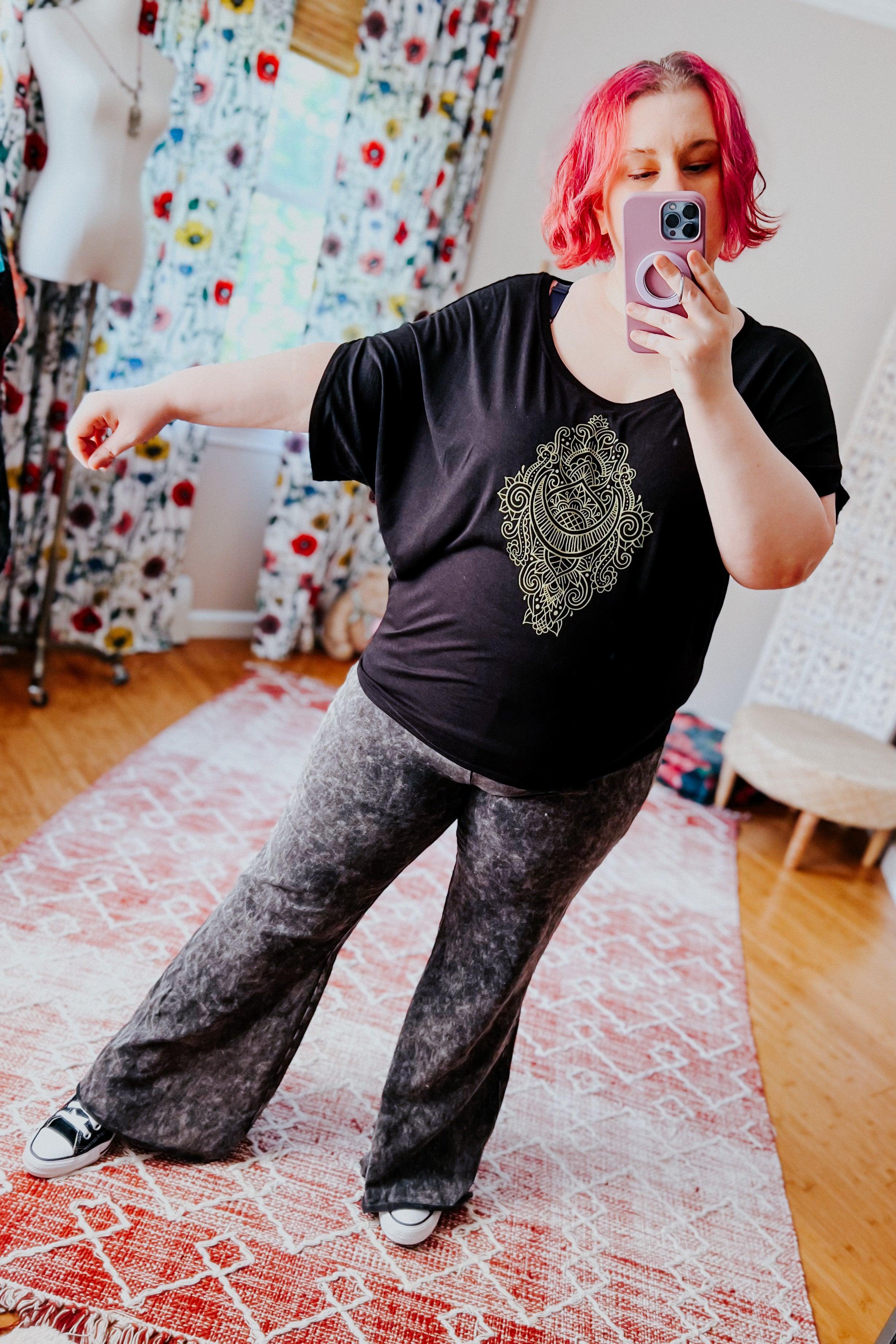 Moon Magic Bamboo Dolman Top - Atomic Wildflower