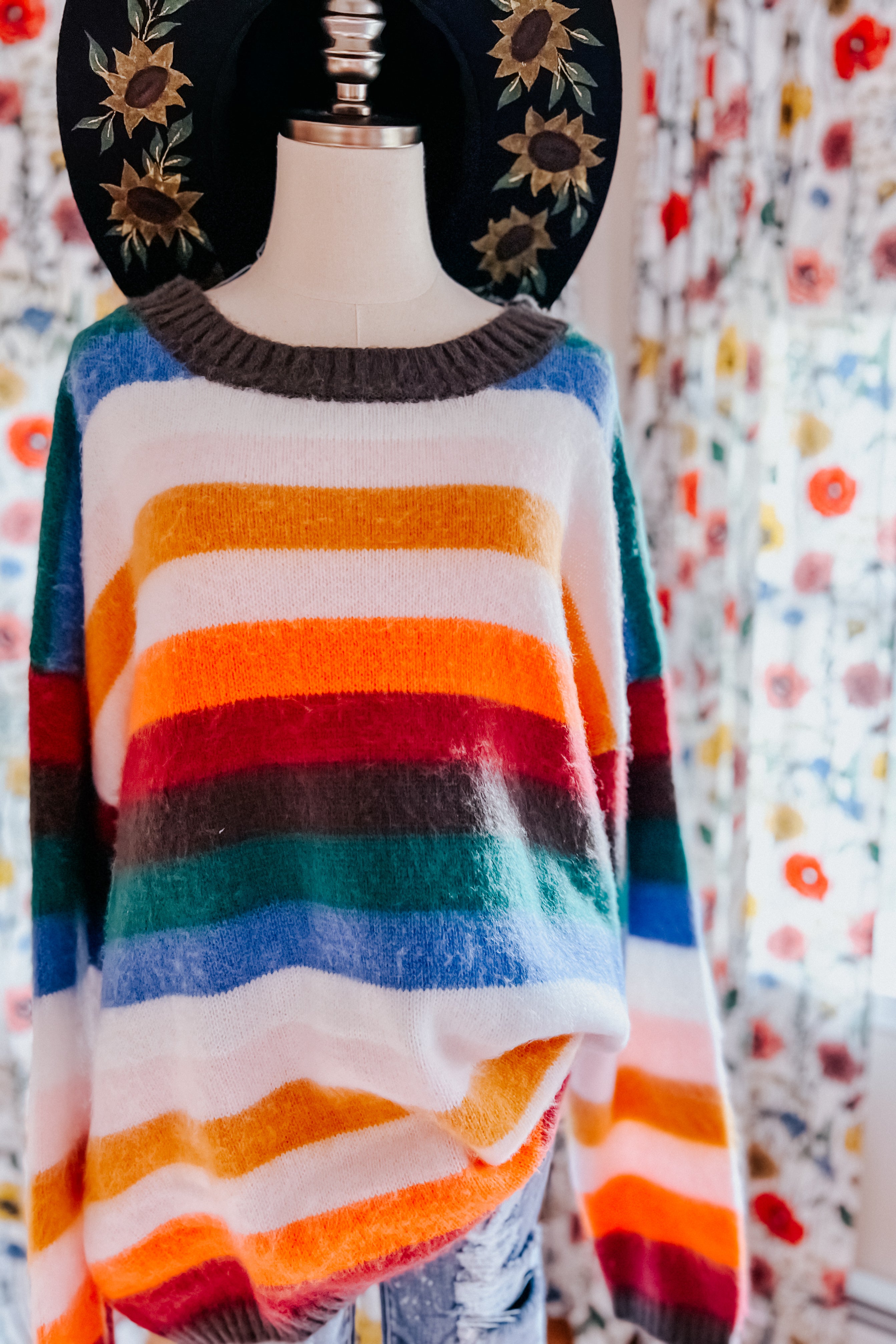 Embrace The Day Multicolor Stripe Soft Knit Sweater