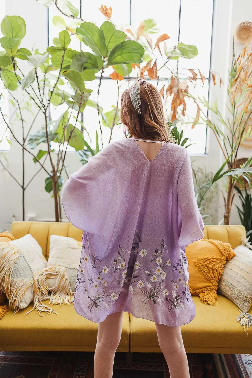 Daisy Mae Kimono Shawl - Atomic Wildflower