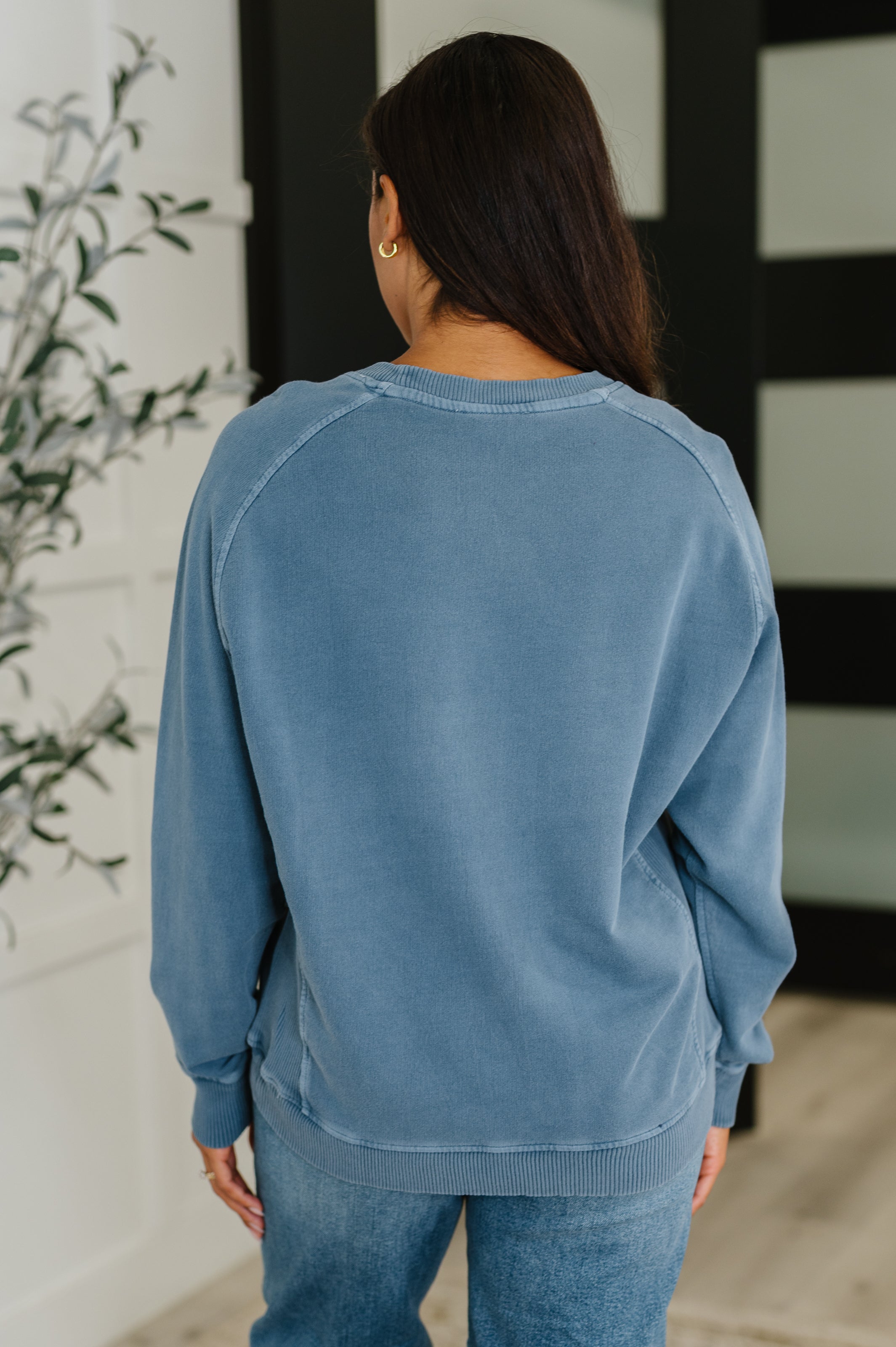 Daily Ease Mineral Wash Pullover • Dusty Blue