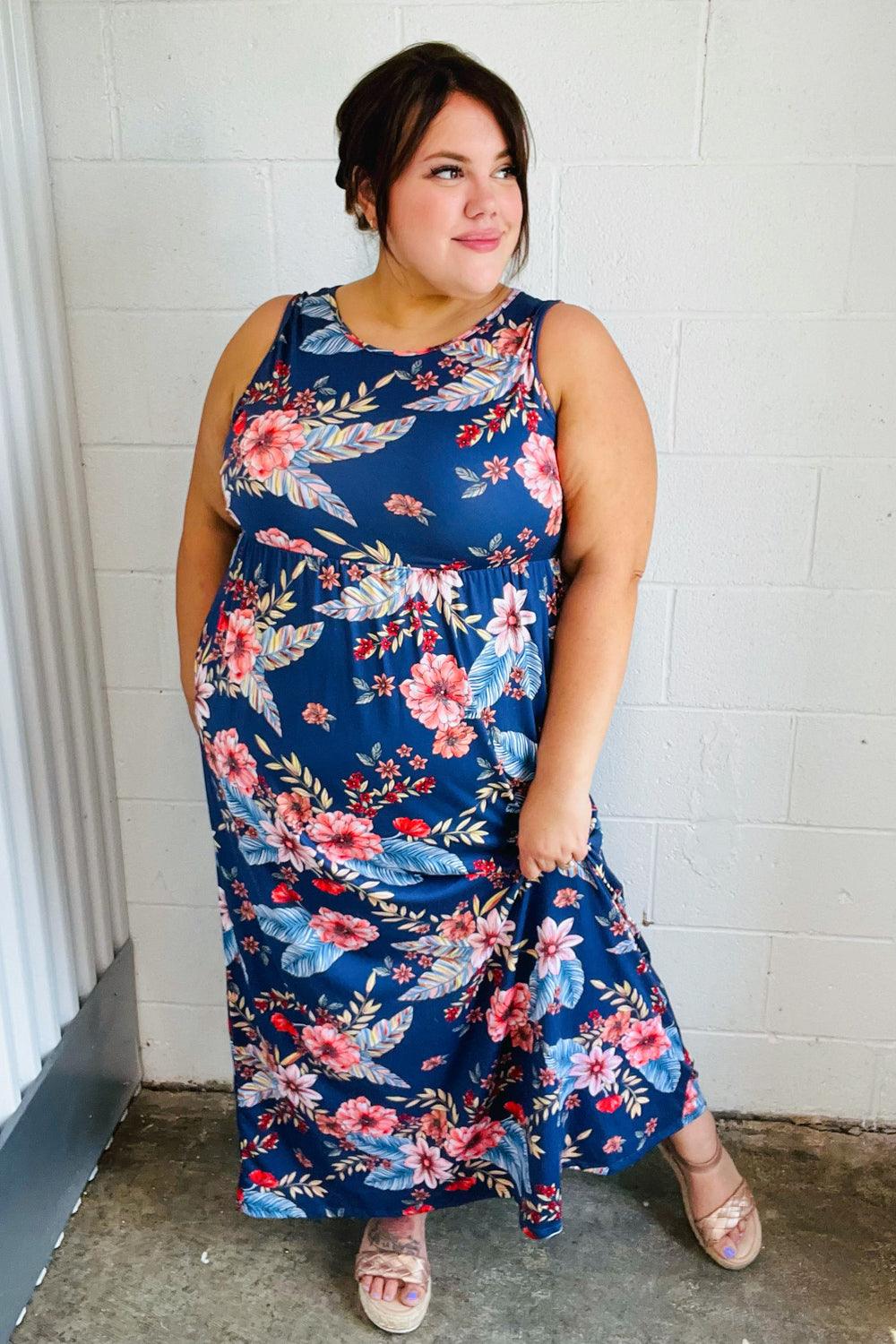 Dixie Sleeveless Maxi Dress - Atomic Wildflower