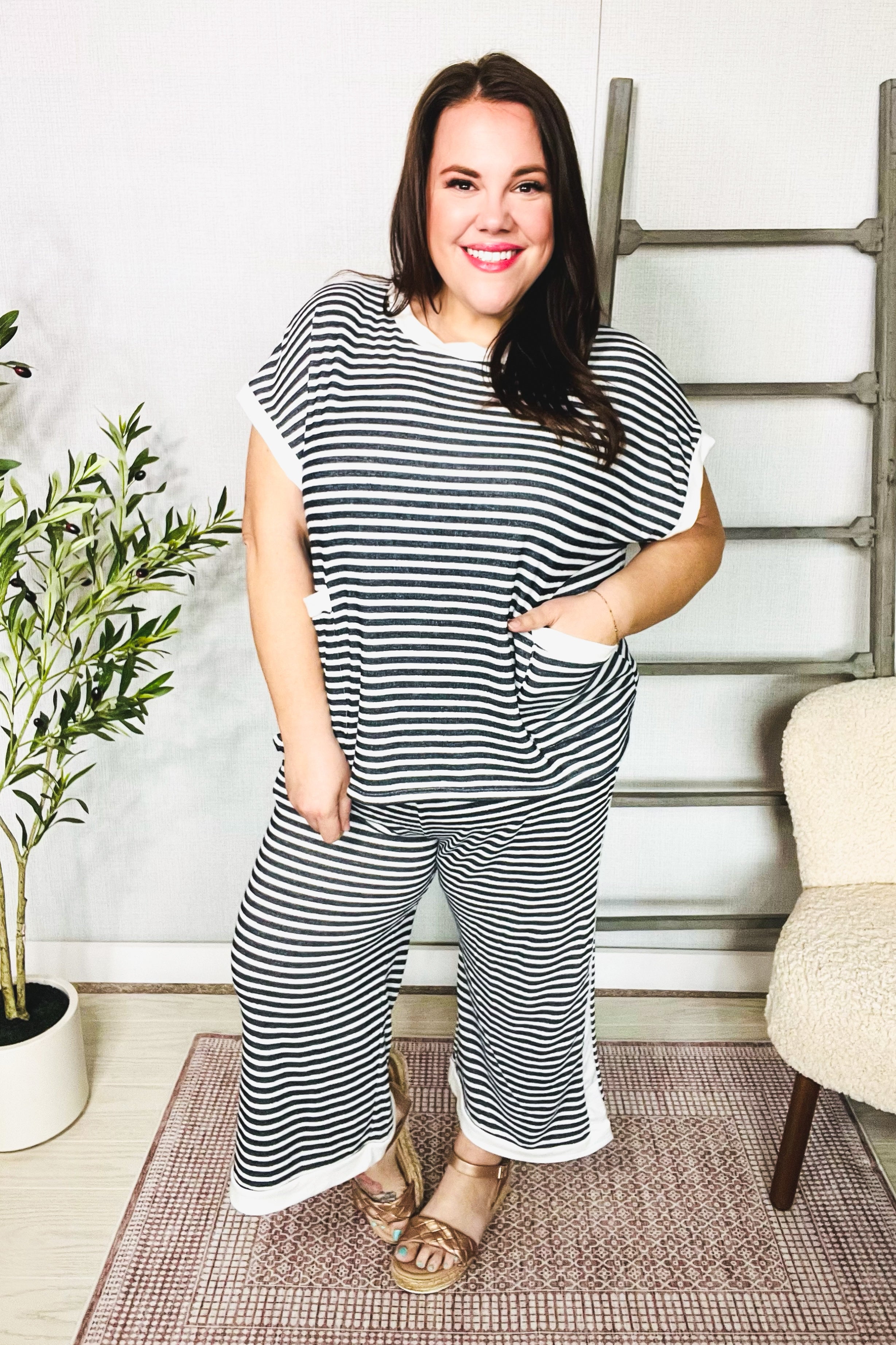 Can’t Stop Her Striped Track Pants