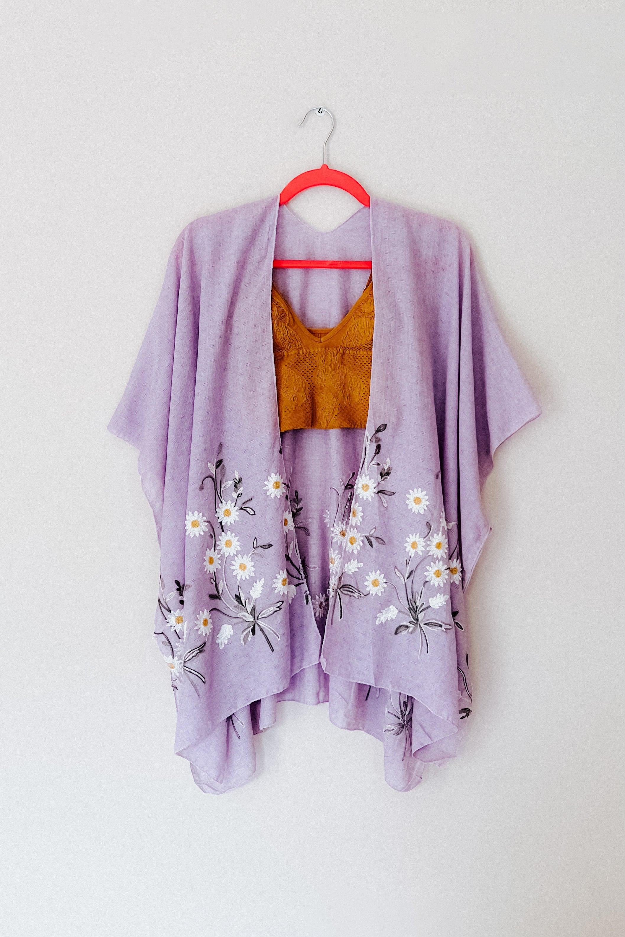 Daisy Mae Kimono Shawl - Atomic Wildflower