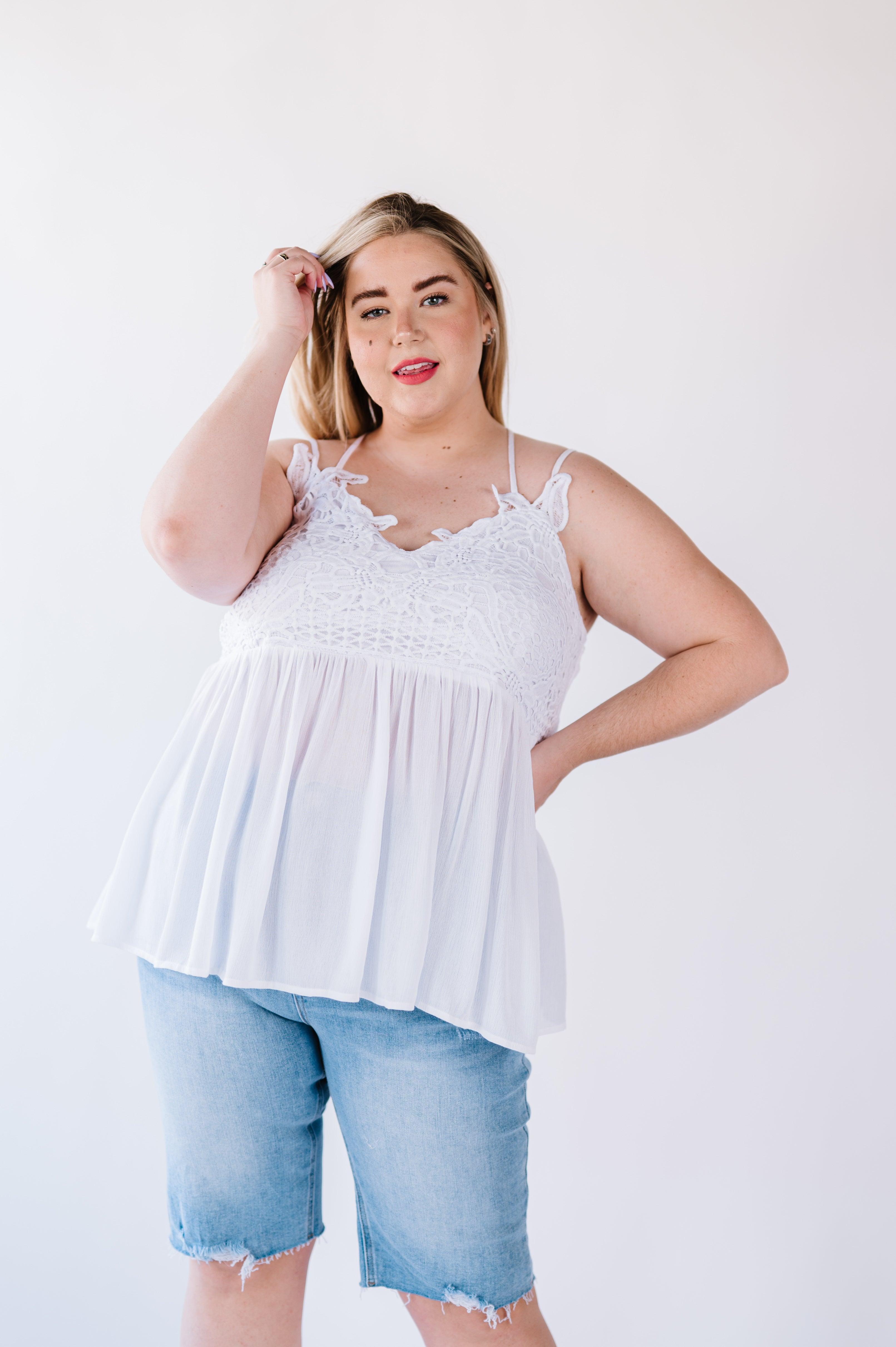 Grace Lace Tank Top - Atomic Wildflower
