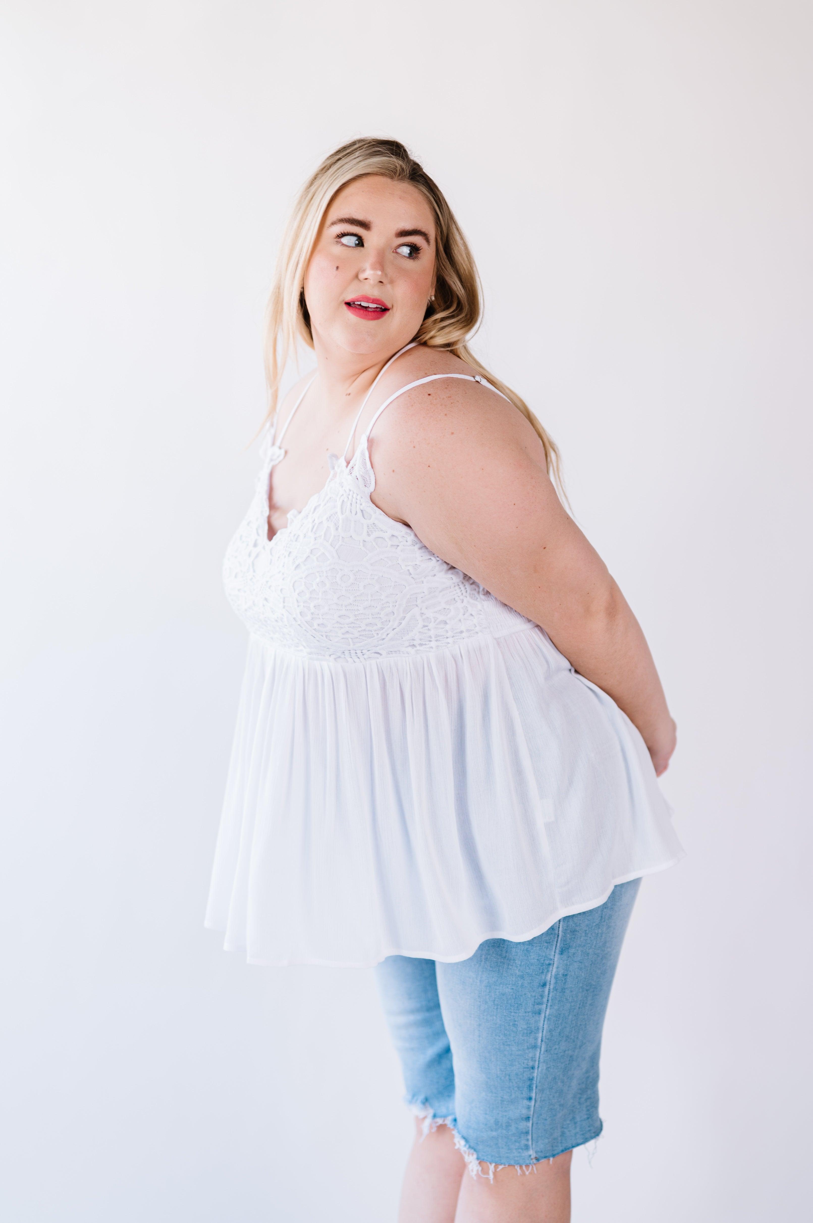 Grace Lace Tank Top - Atomic Wildflower