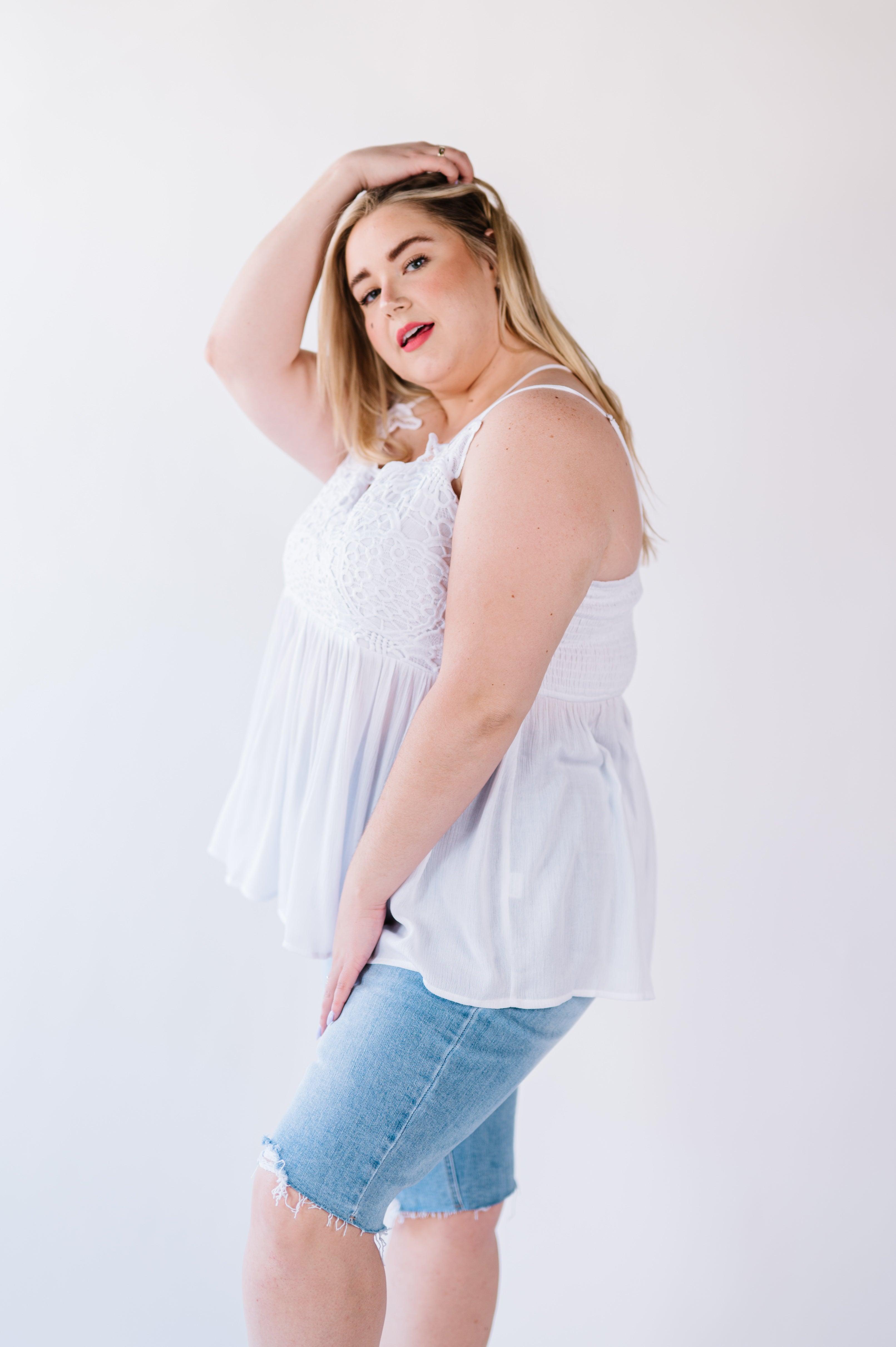 Grace Lace Tank Top - Atomic Wildflower