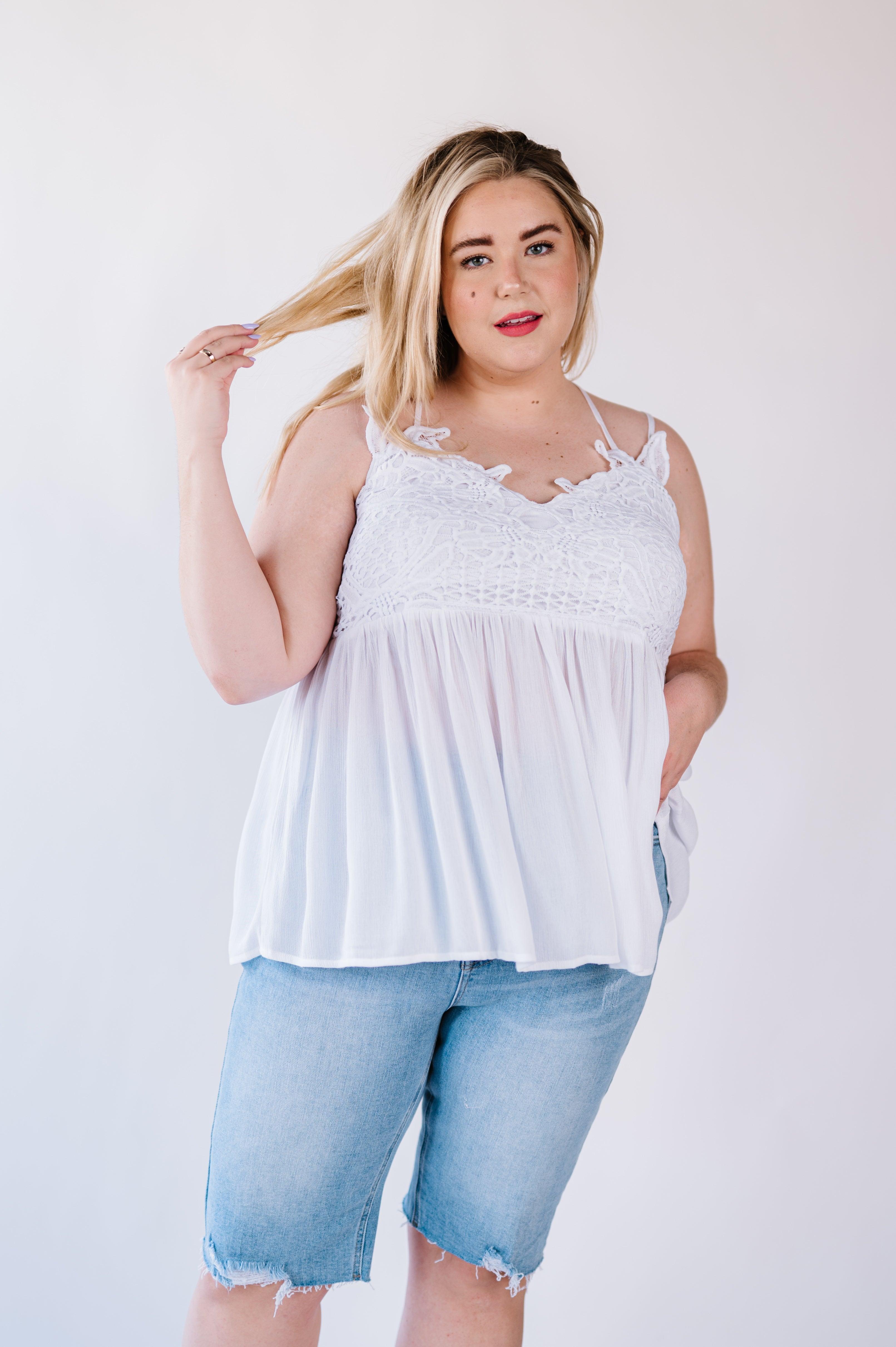 Grace Lace Tank Top - Atomic Wildflower