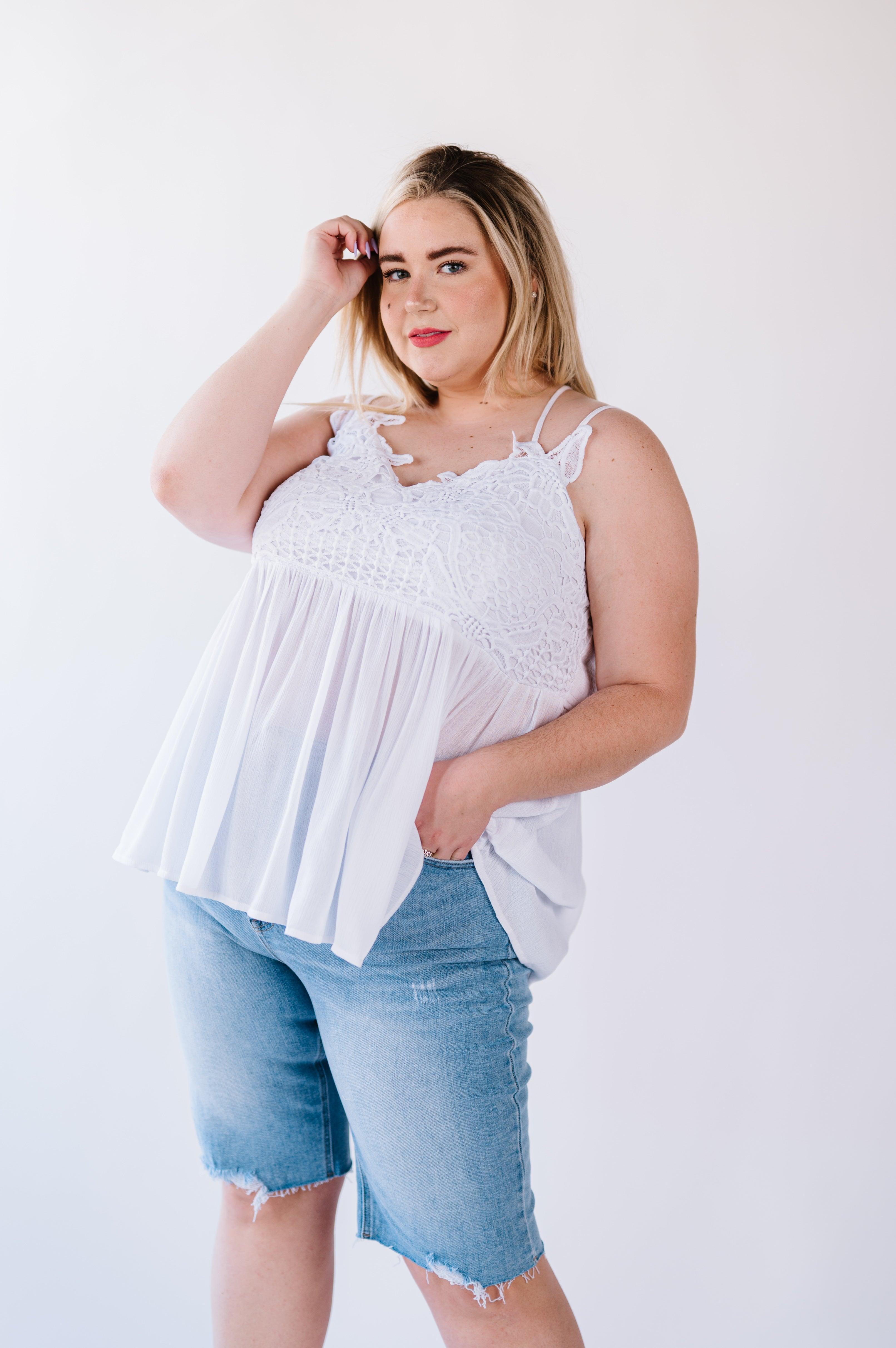 Grace Lace Tank Top - Atomic Wildflower