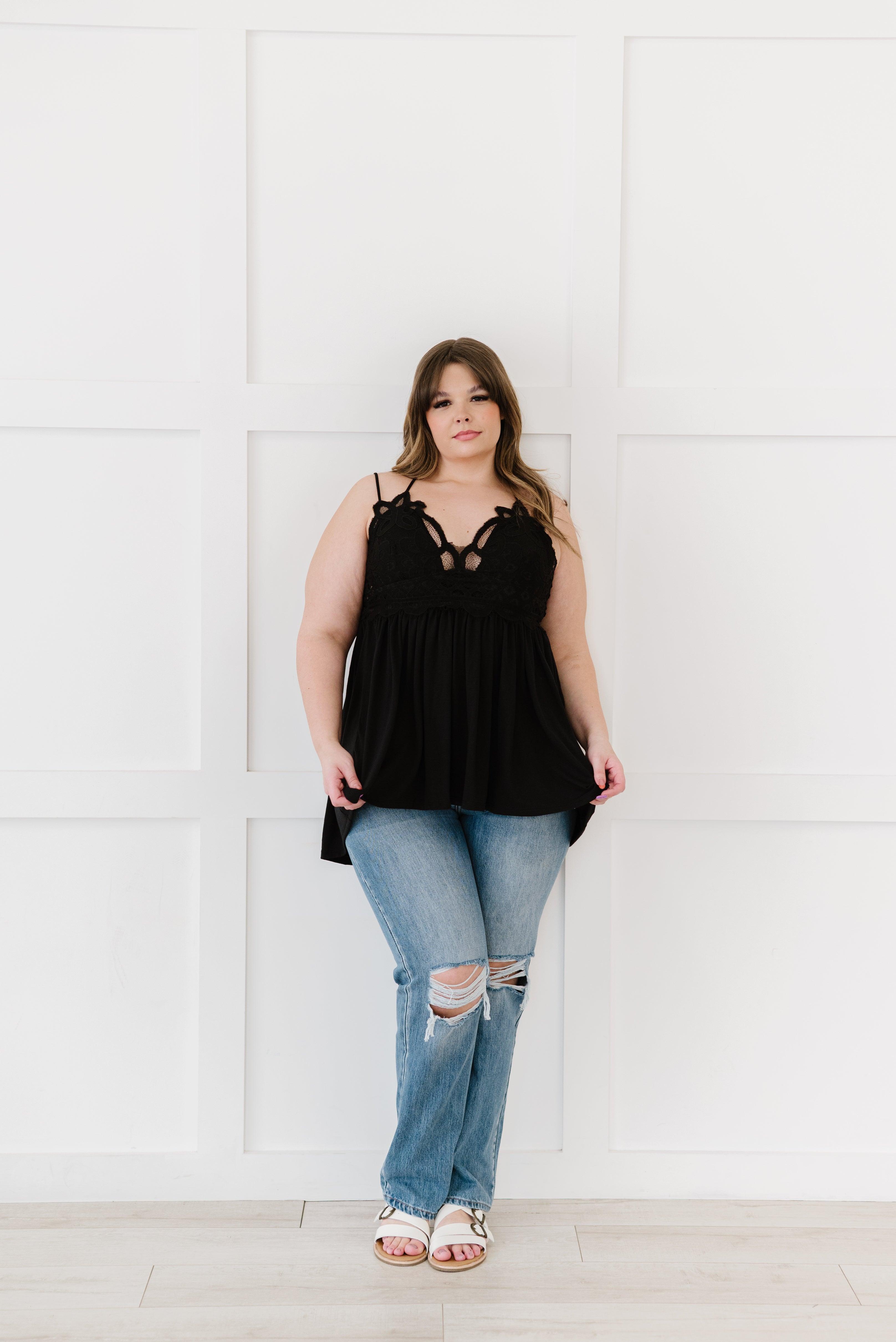In The Spotlight Crocheted Cami • Black - Atomic Wildflower