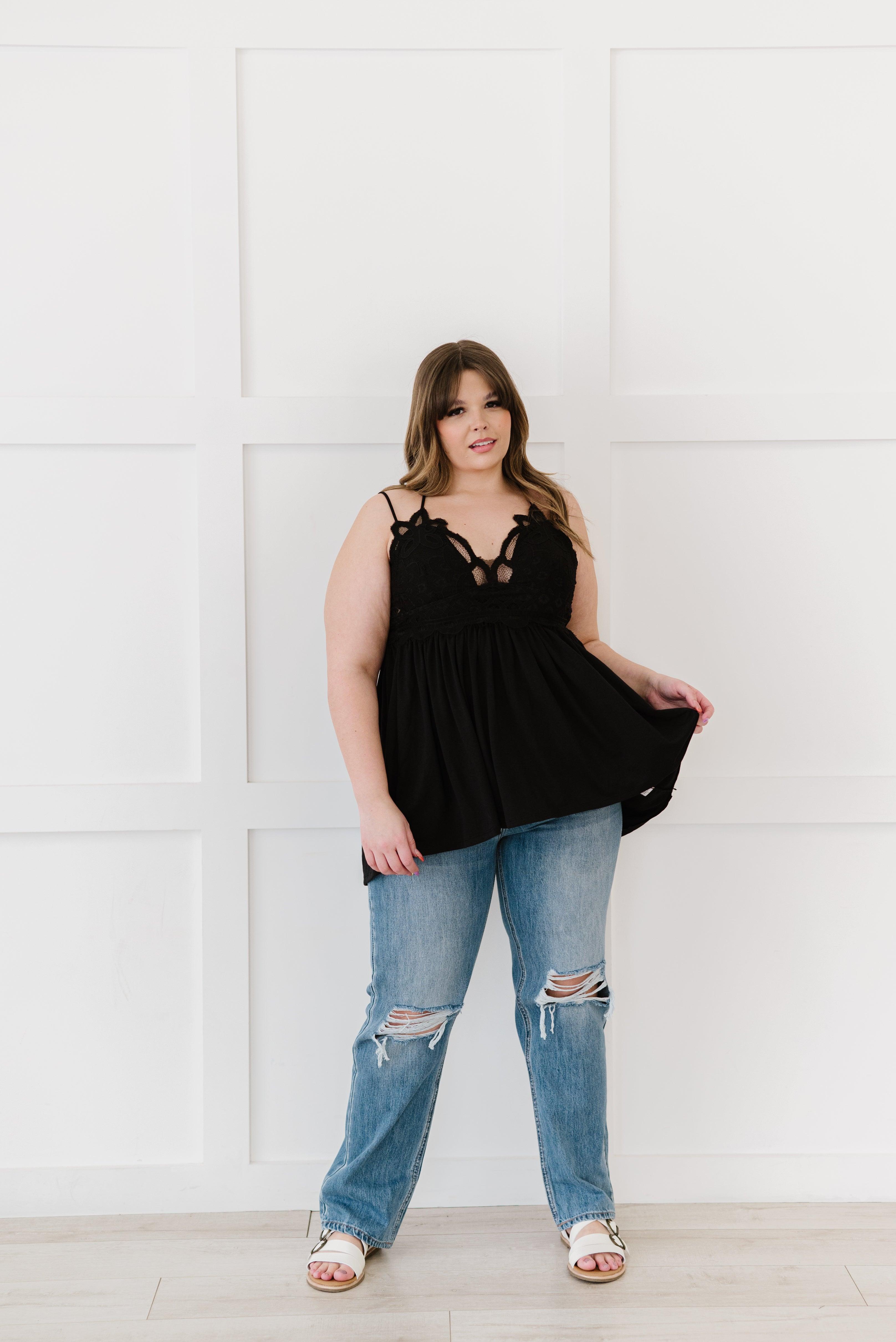 In The Spotlight Crocheted Cami • Black - Atomic Wildflower