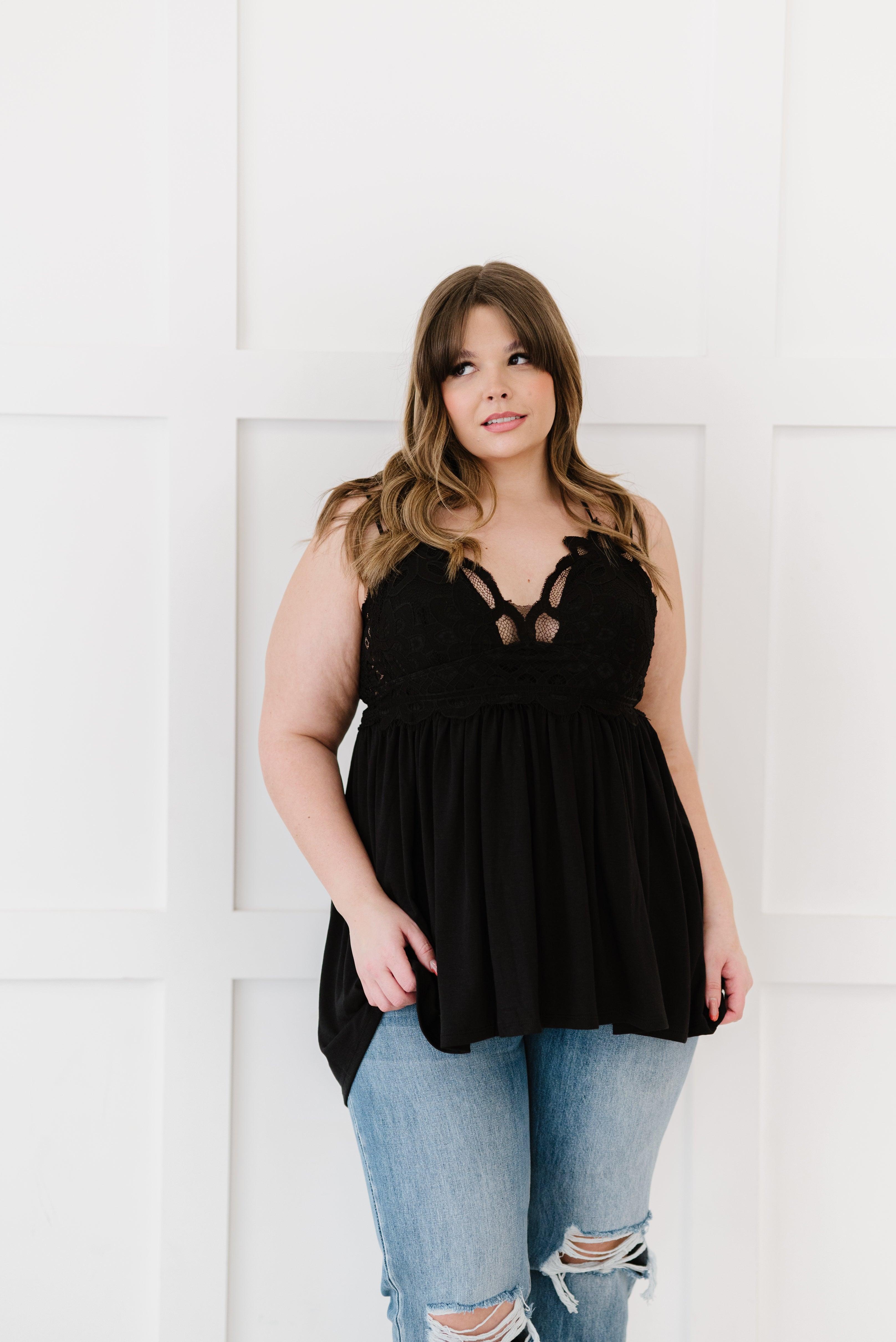 In The Spotlight Crocheted Cami • Black - Atomic Wildflower