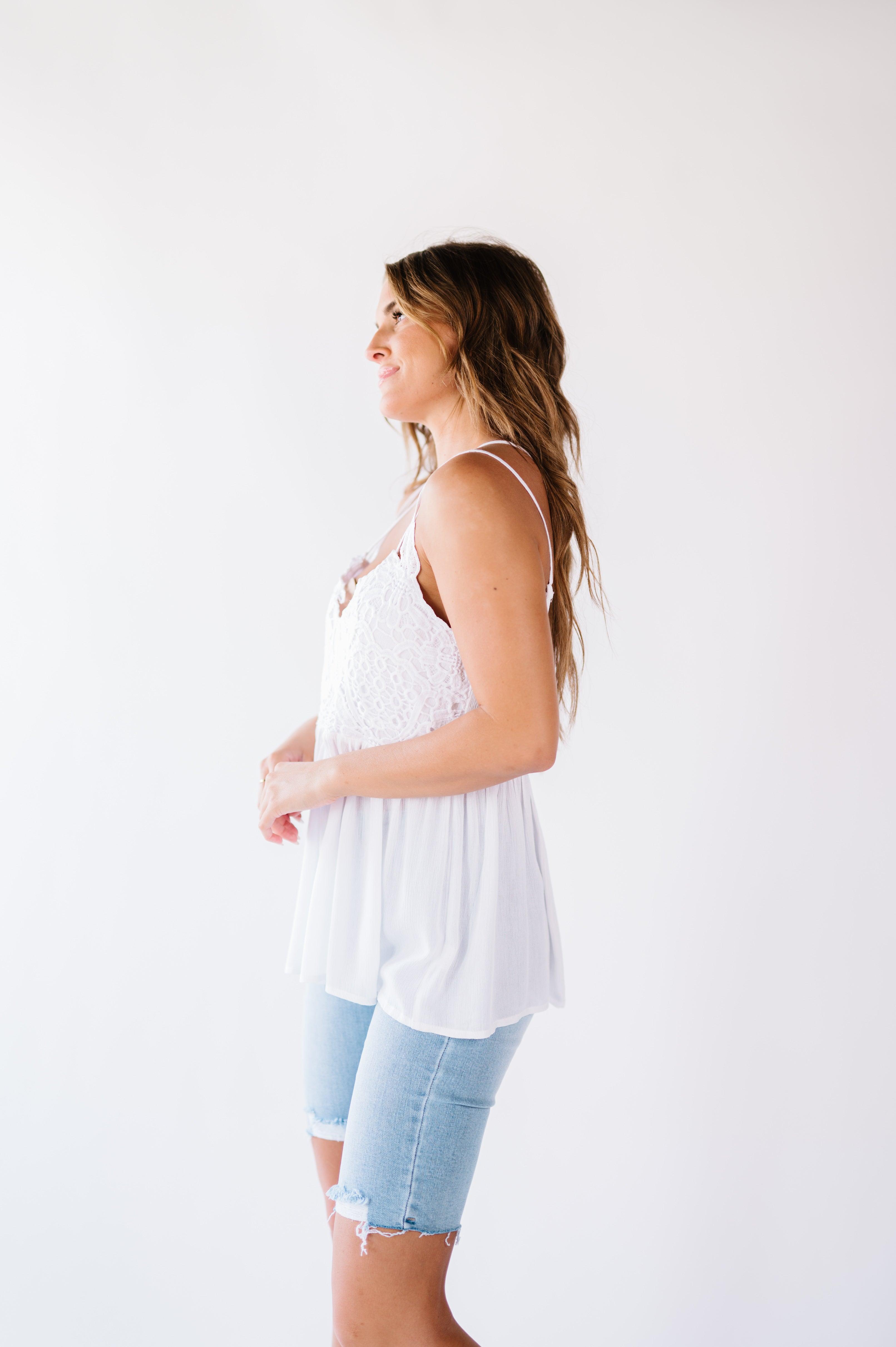 Grace Lace Tank Top - Atomic Wildflower