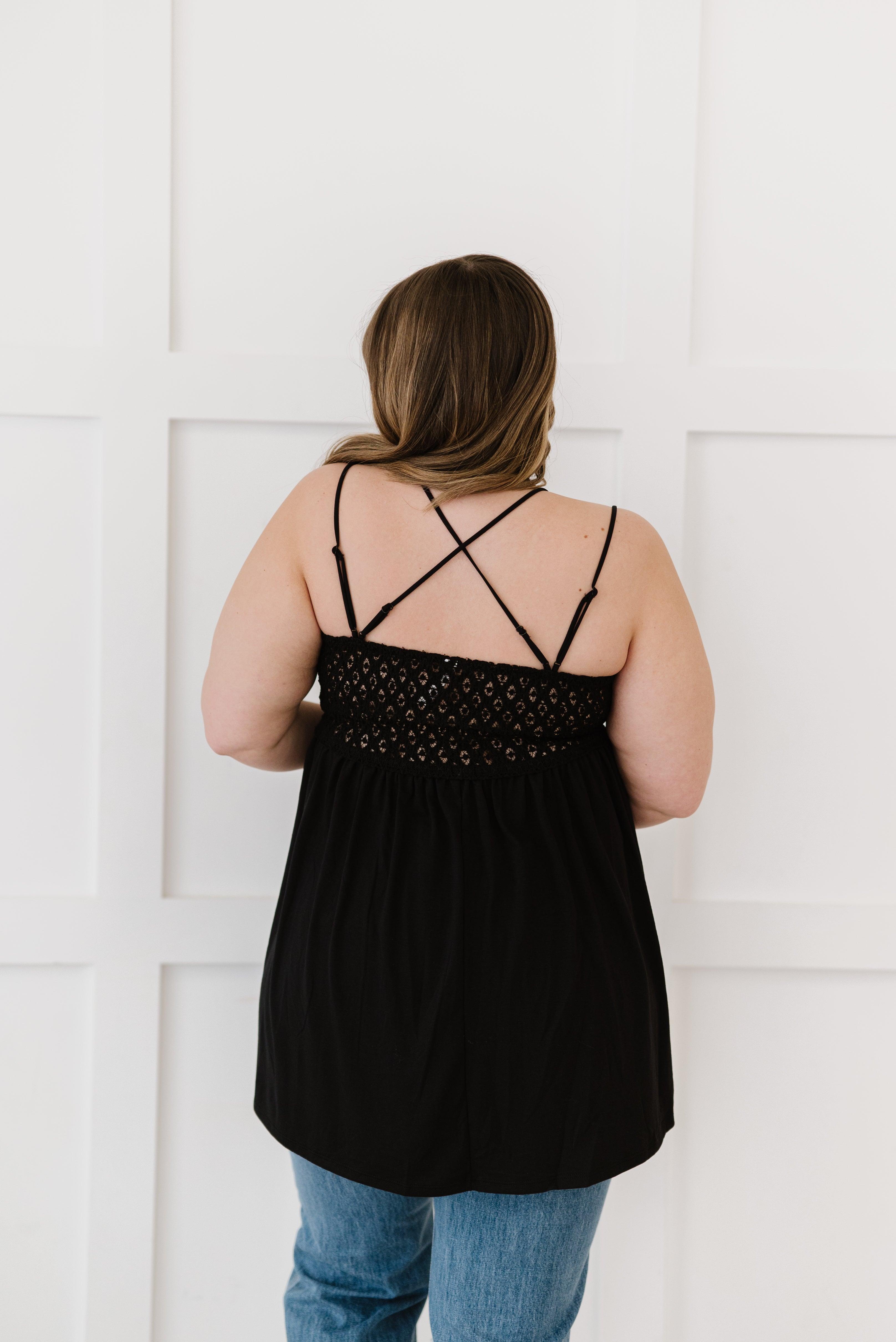 In The Spotlight Crocheted Cami • Black - Atomic Wildflower