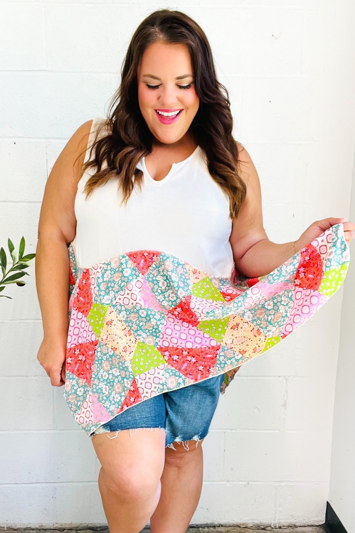 Feeling Femme Patchwork Top