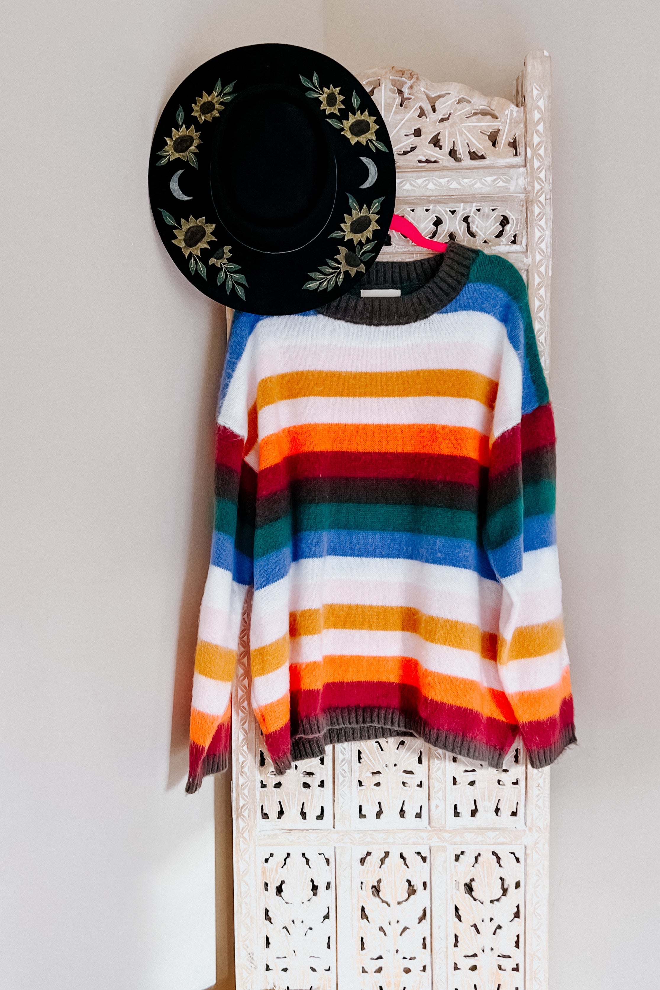 Embrace The Day Multicolor Stripe Soft Knit Sweater
