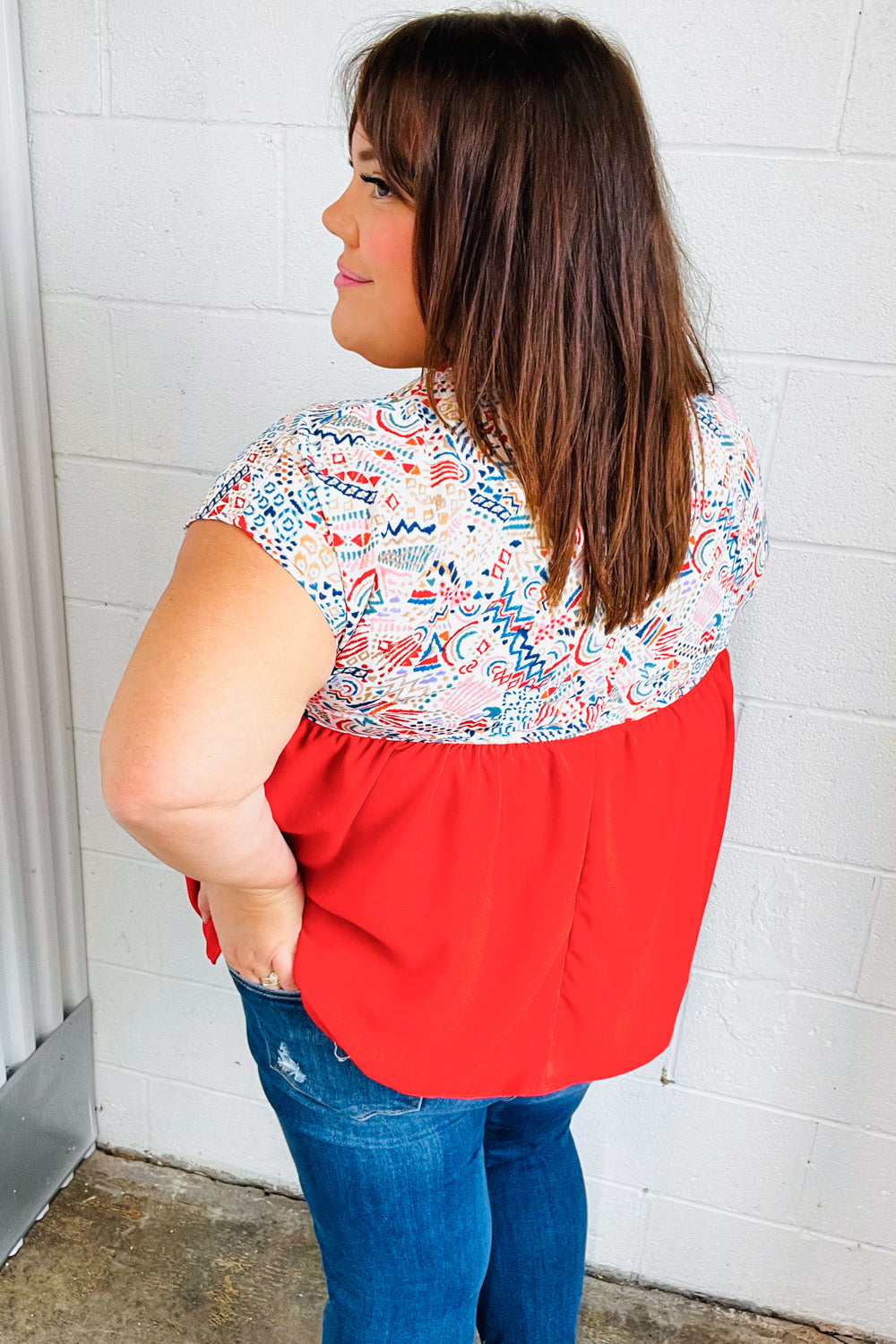 Set For Days Dolman Top - Atomic Wildflower