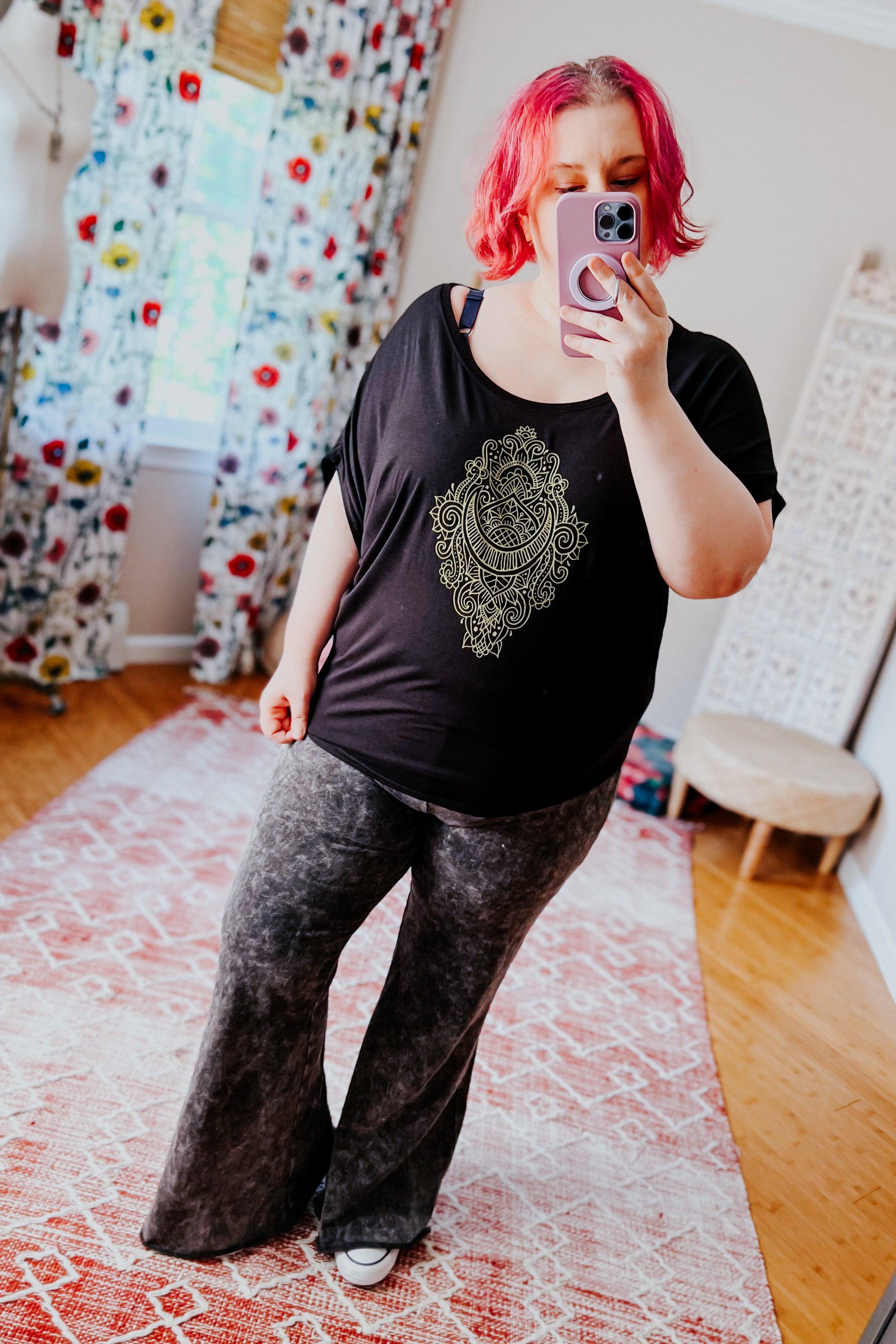 Moon Magic Bamboo Dolman Top - Atomic Wildflower