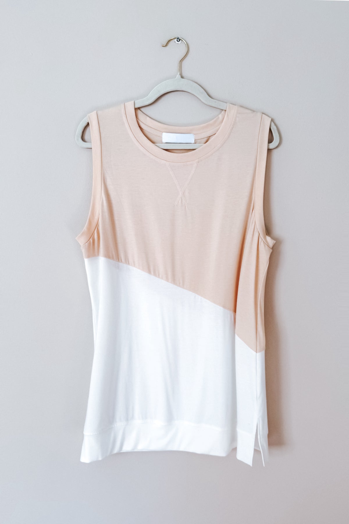 Steady Increase Color Block Sleeveless Top