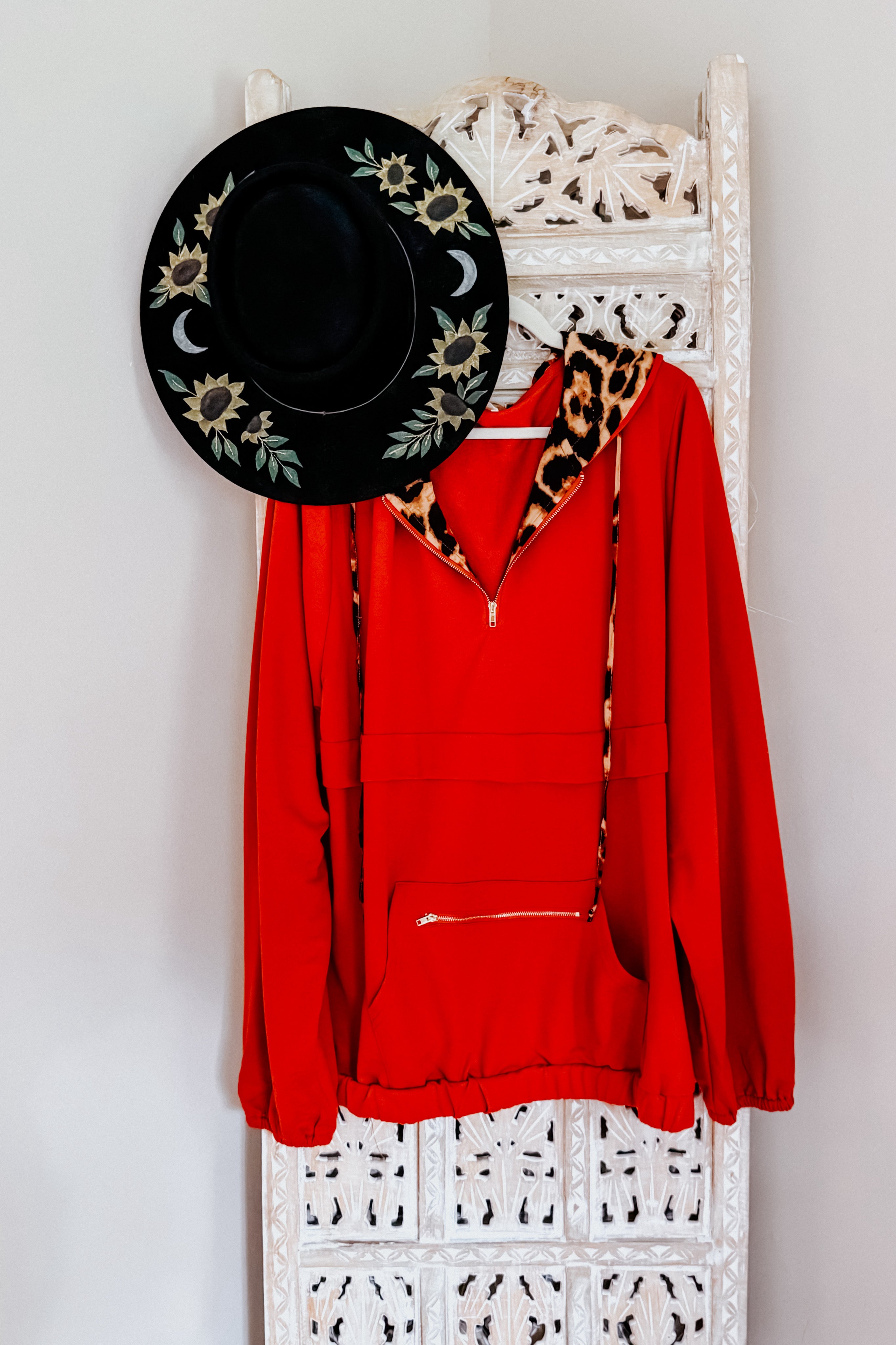 Bold Moves Peekaboo Leopard Pullover