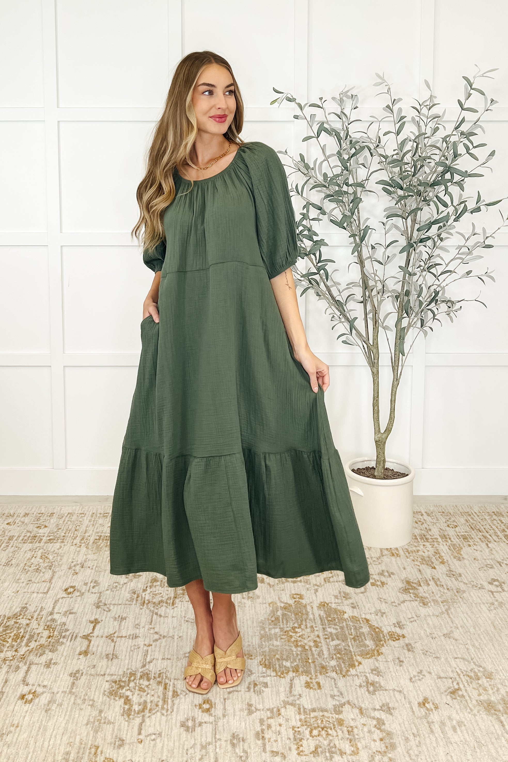 Hazel Dress • Dusty Pine