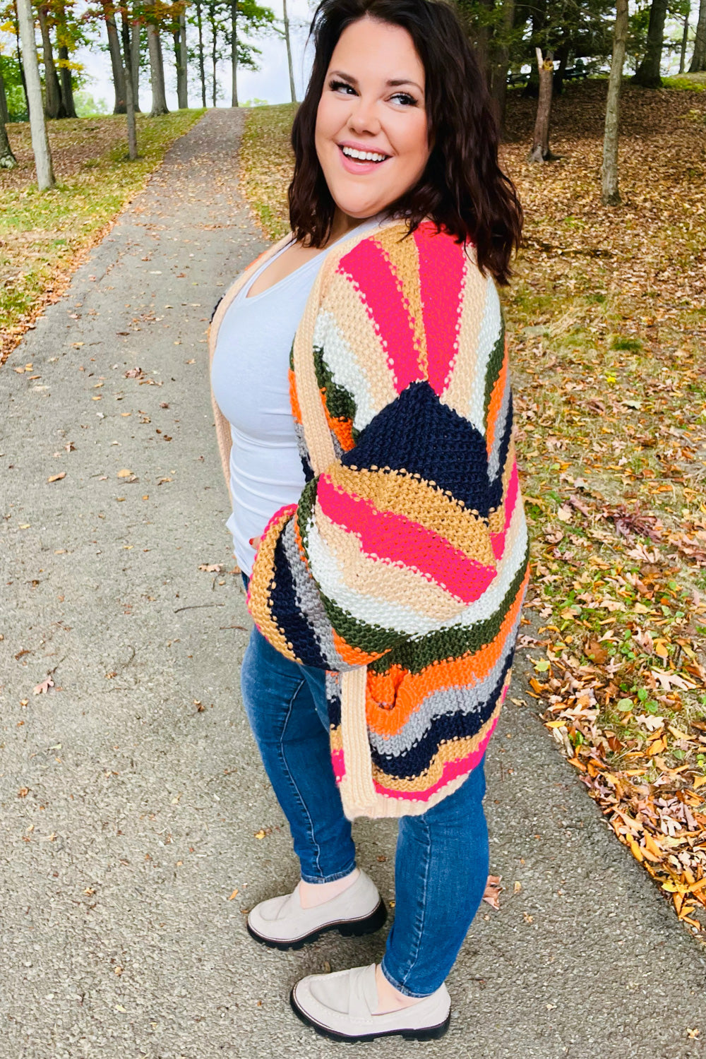 True Colors Crochet Chunky Oversized Cardigan