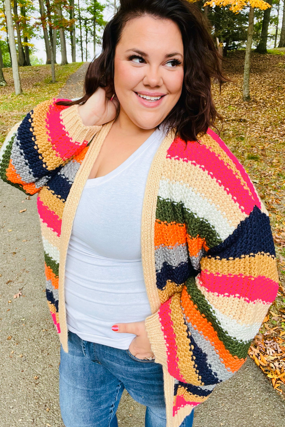 True Colors Crochet Chunky Oversized Cardigan
