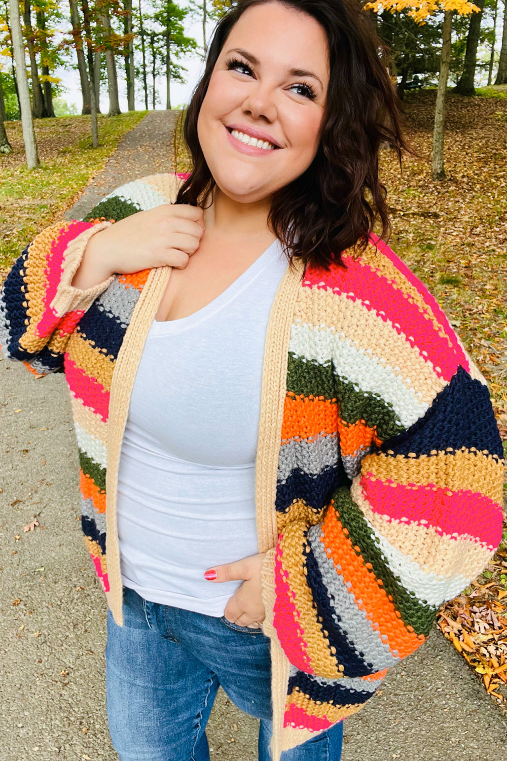 True Colors Crochet Chunky Oversized Cardigan