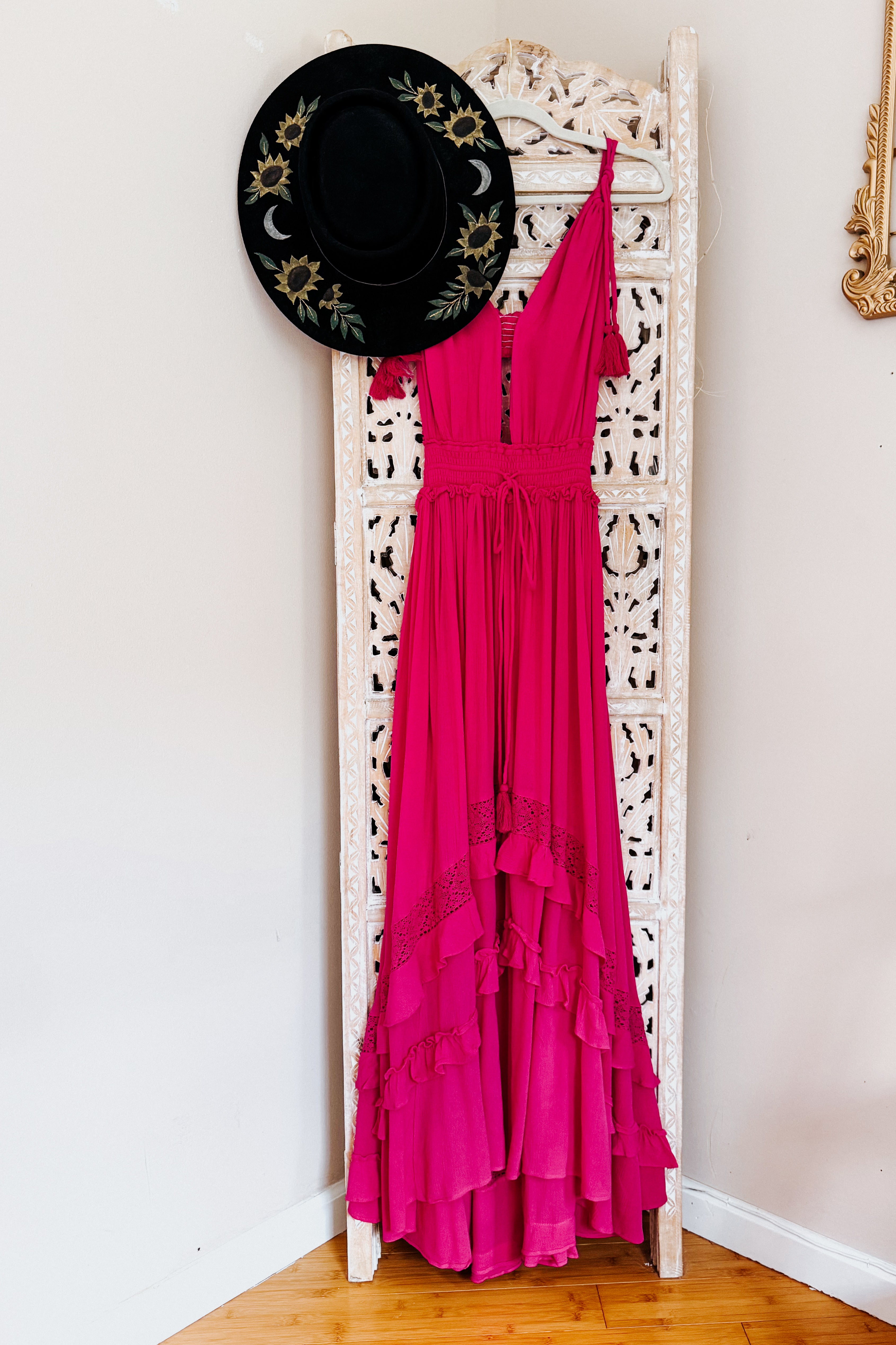 Ruffle & Radiance Maxi Dress