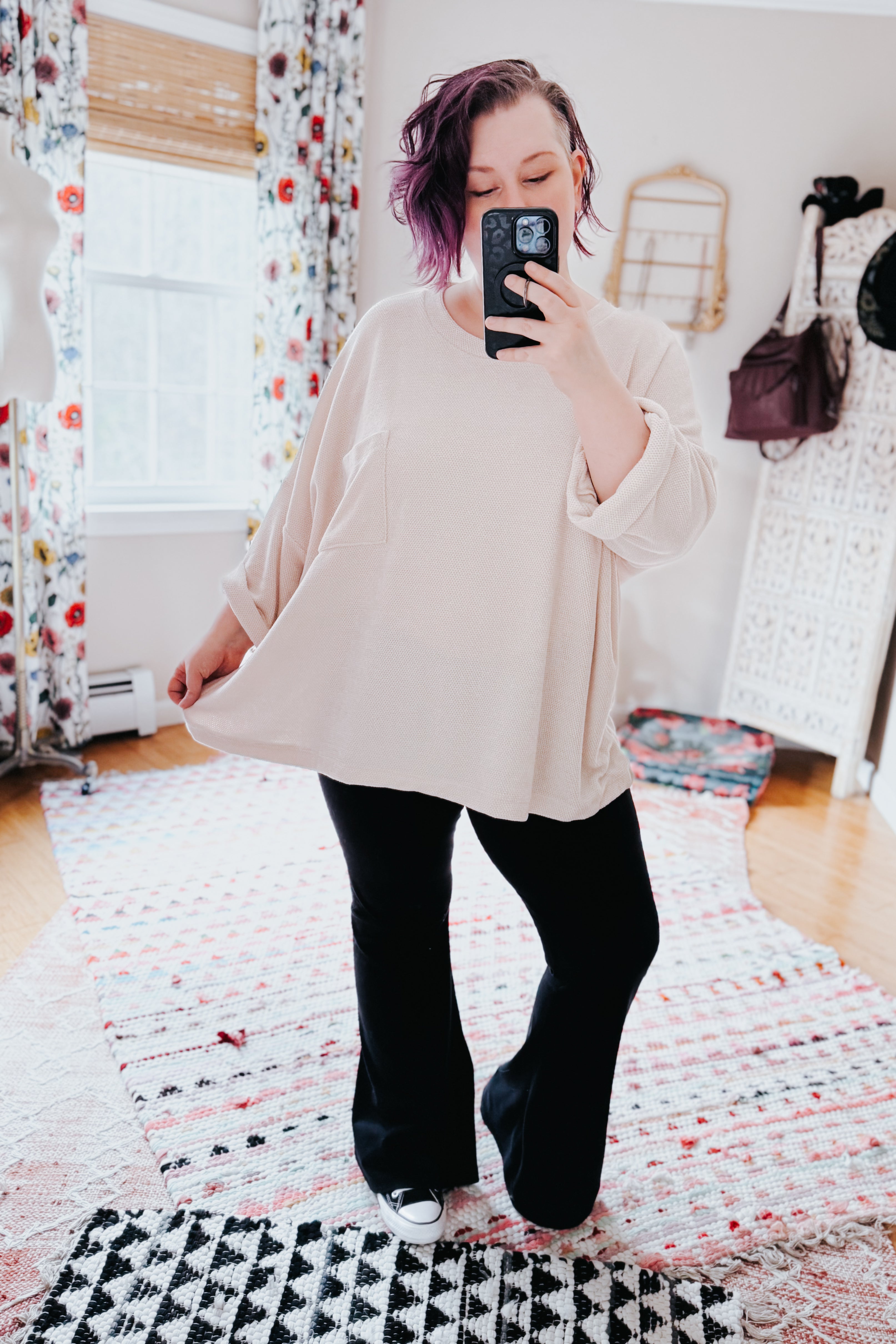 Ivory Thoughts Chenille Blouse