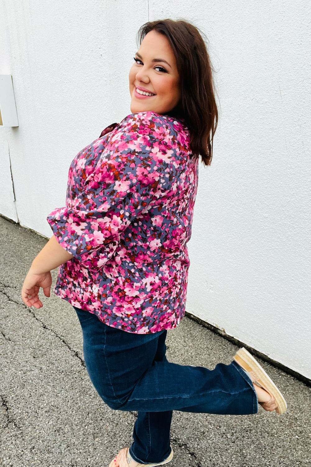 Have it All Floral Print Woven Top