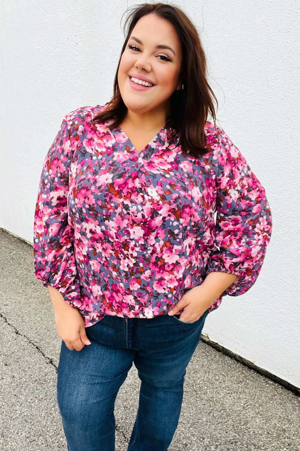 Have it All Floral Print Woven Top