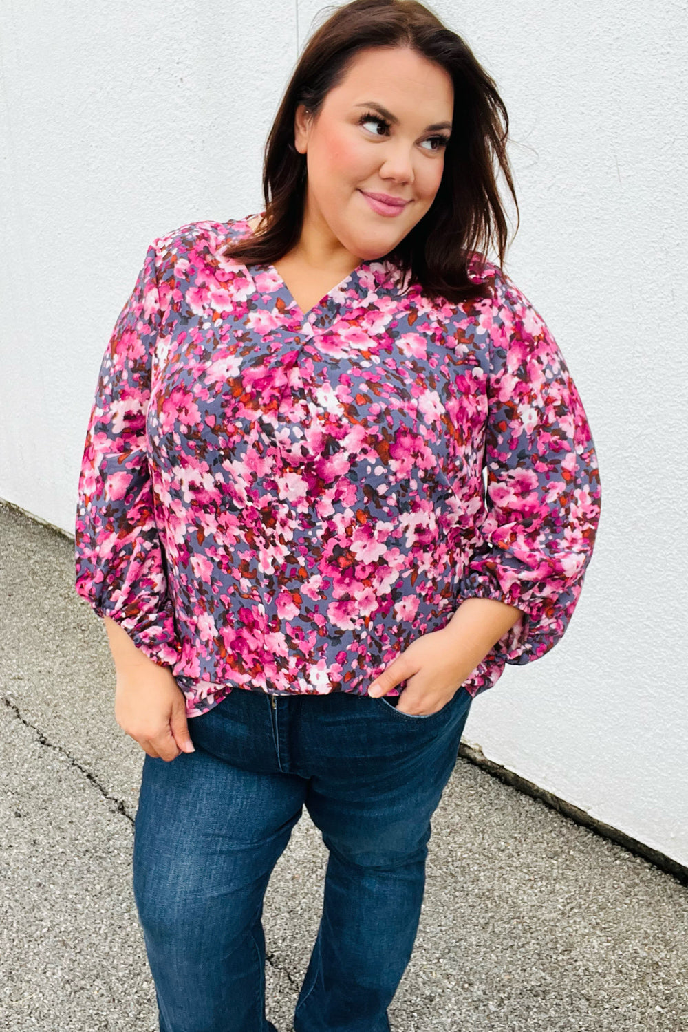 Have it All Floral Print Woven Top