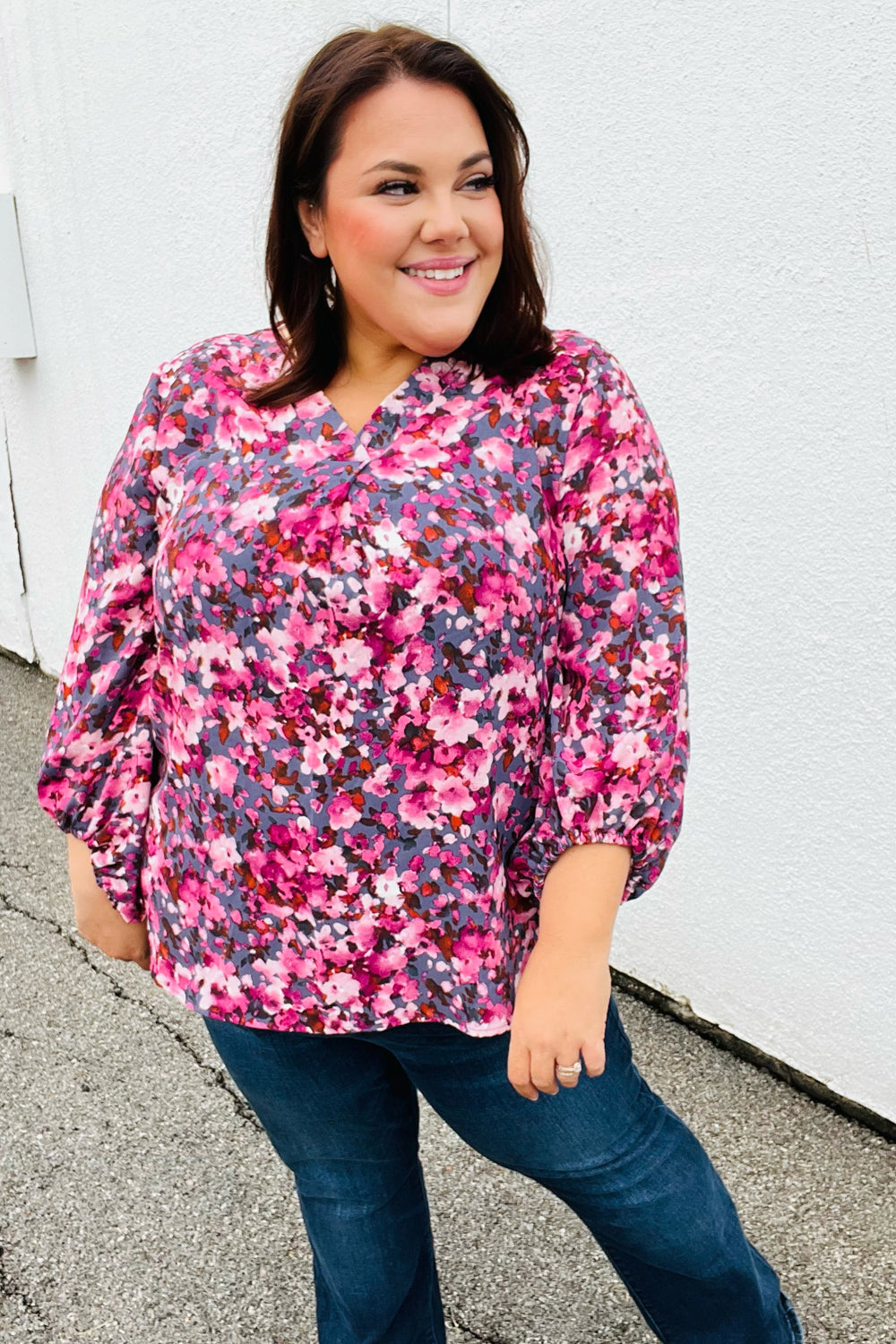 Have it All Floral Print Woven Top