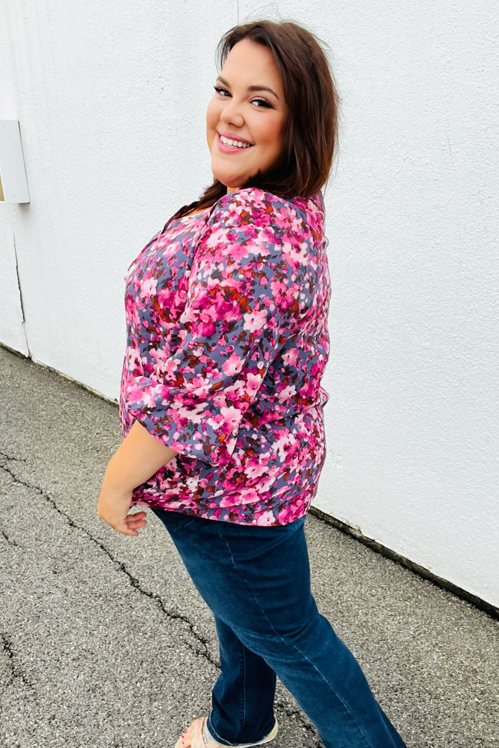 Have it All Floral Print Woven Top