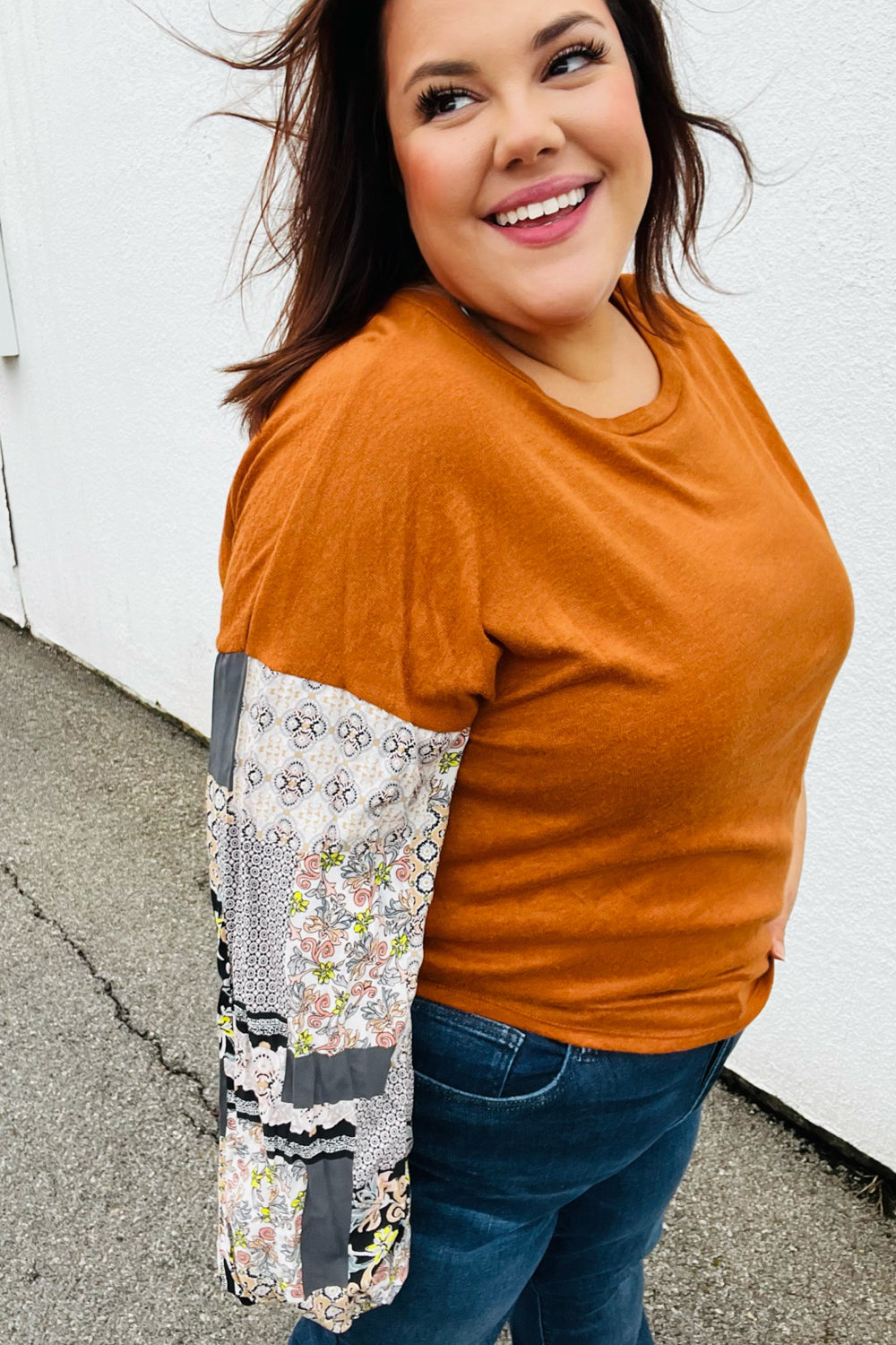 Go Your Own Way Bubble Sleeve Top