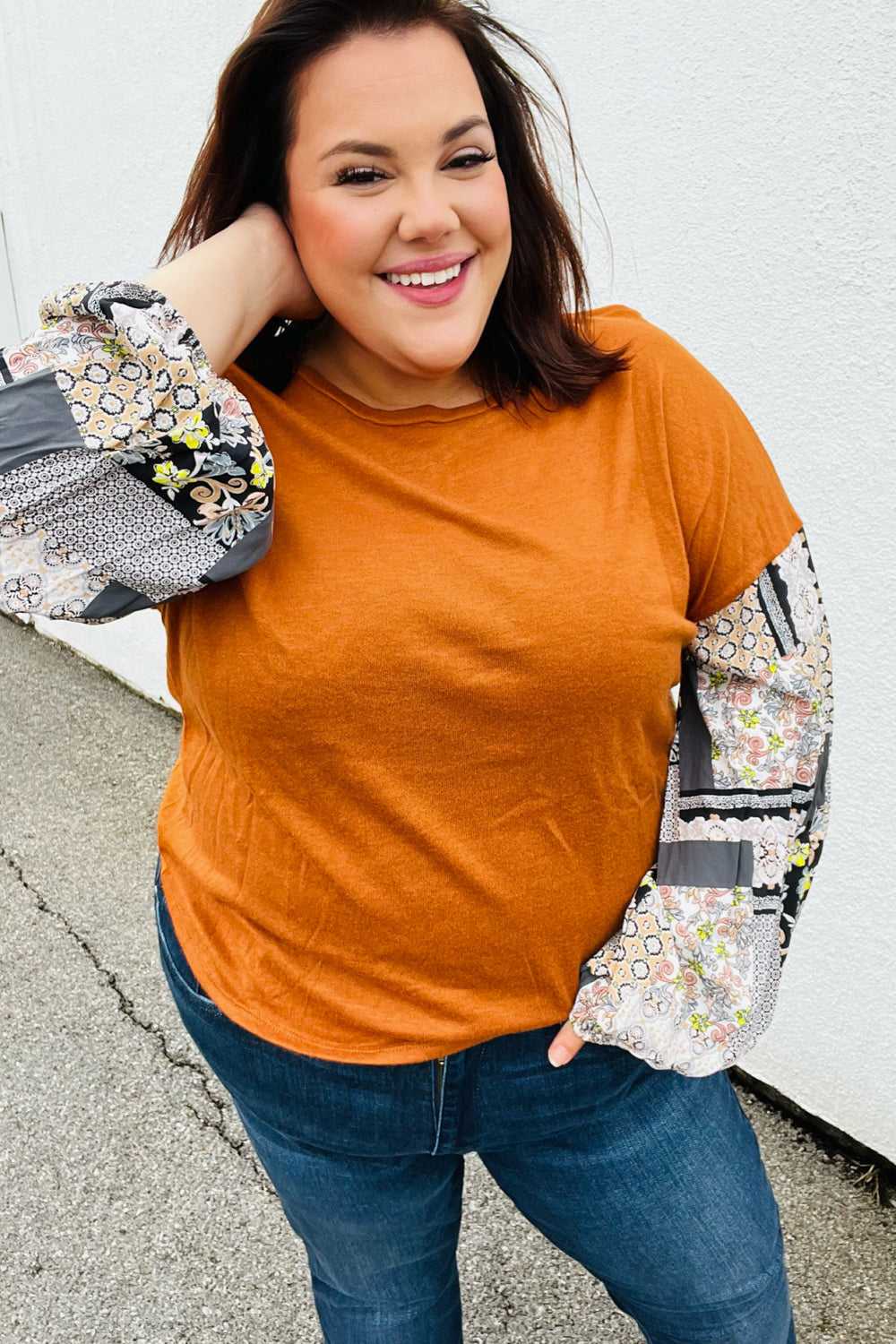 Go Your Own Way Bubble Sleeve Top