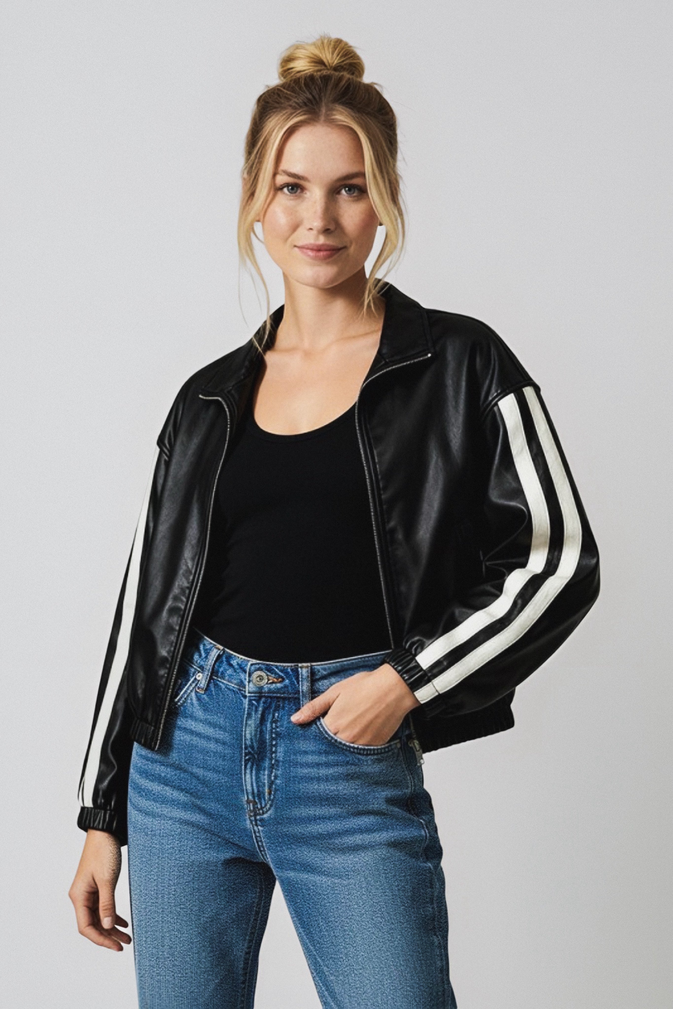 Street Stride Pleather Jacket