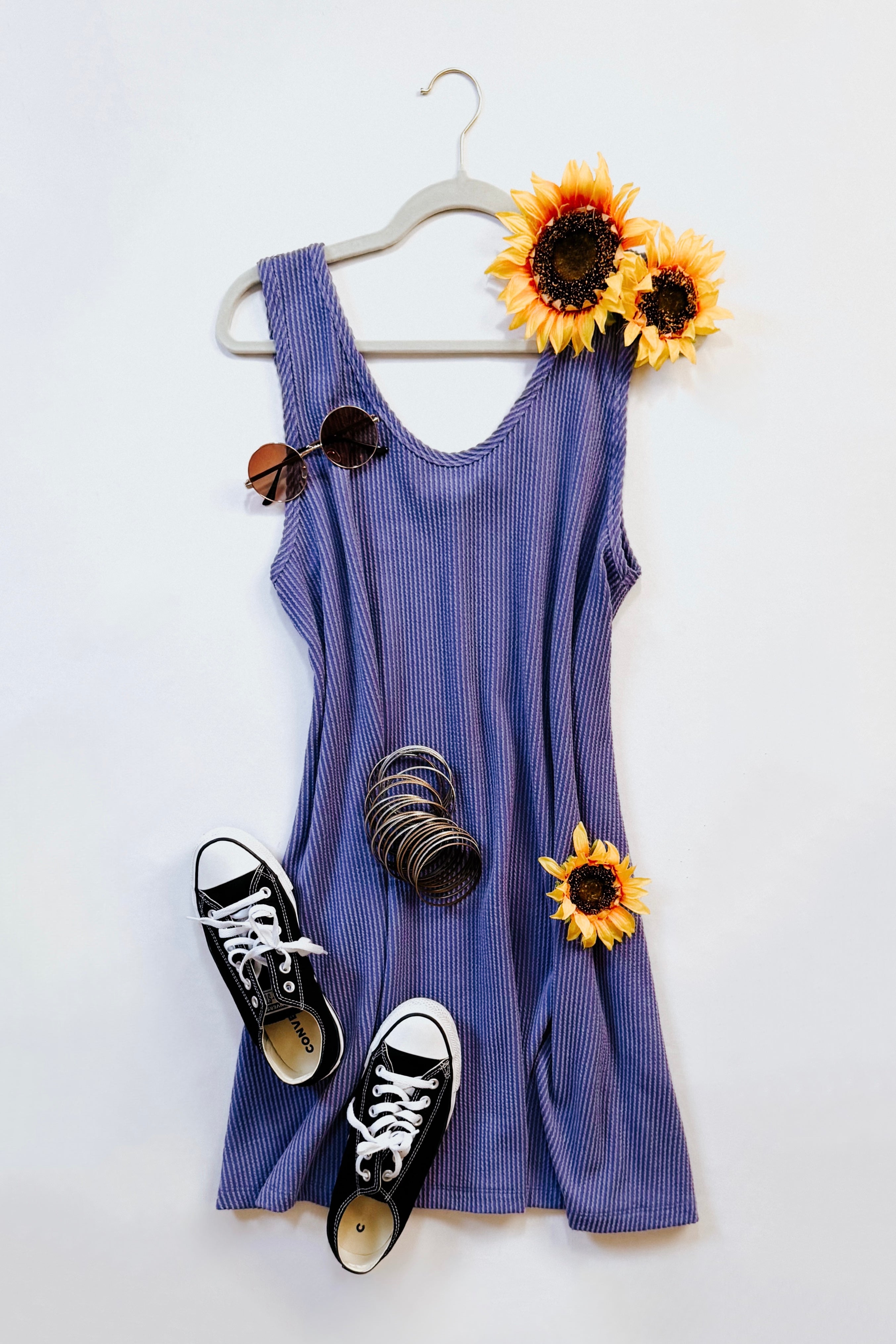 Twilight Groove Rib Knit Dress