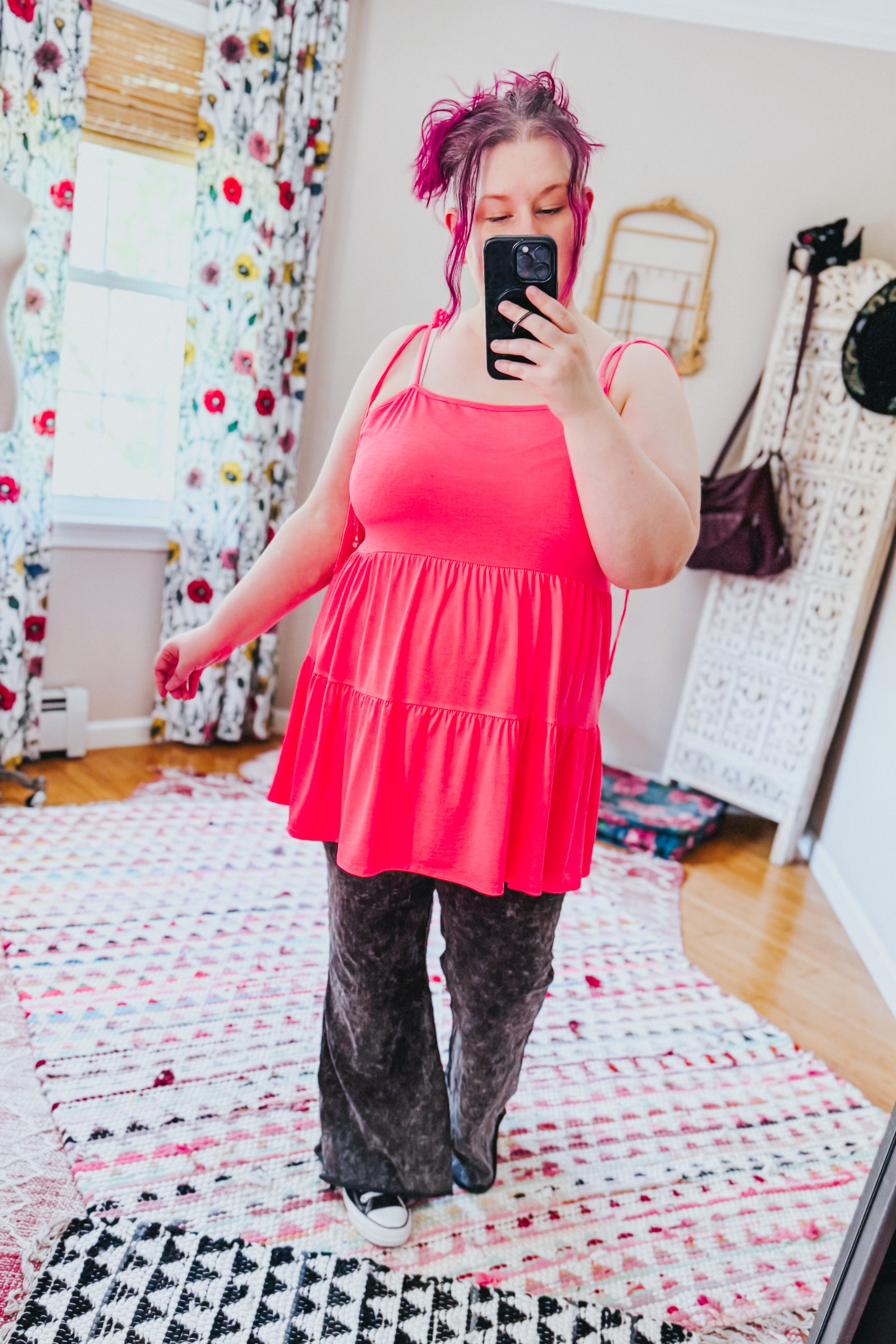 Electric Vibes Tiered Top