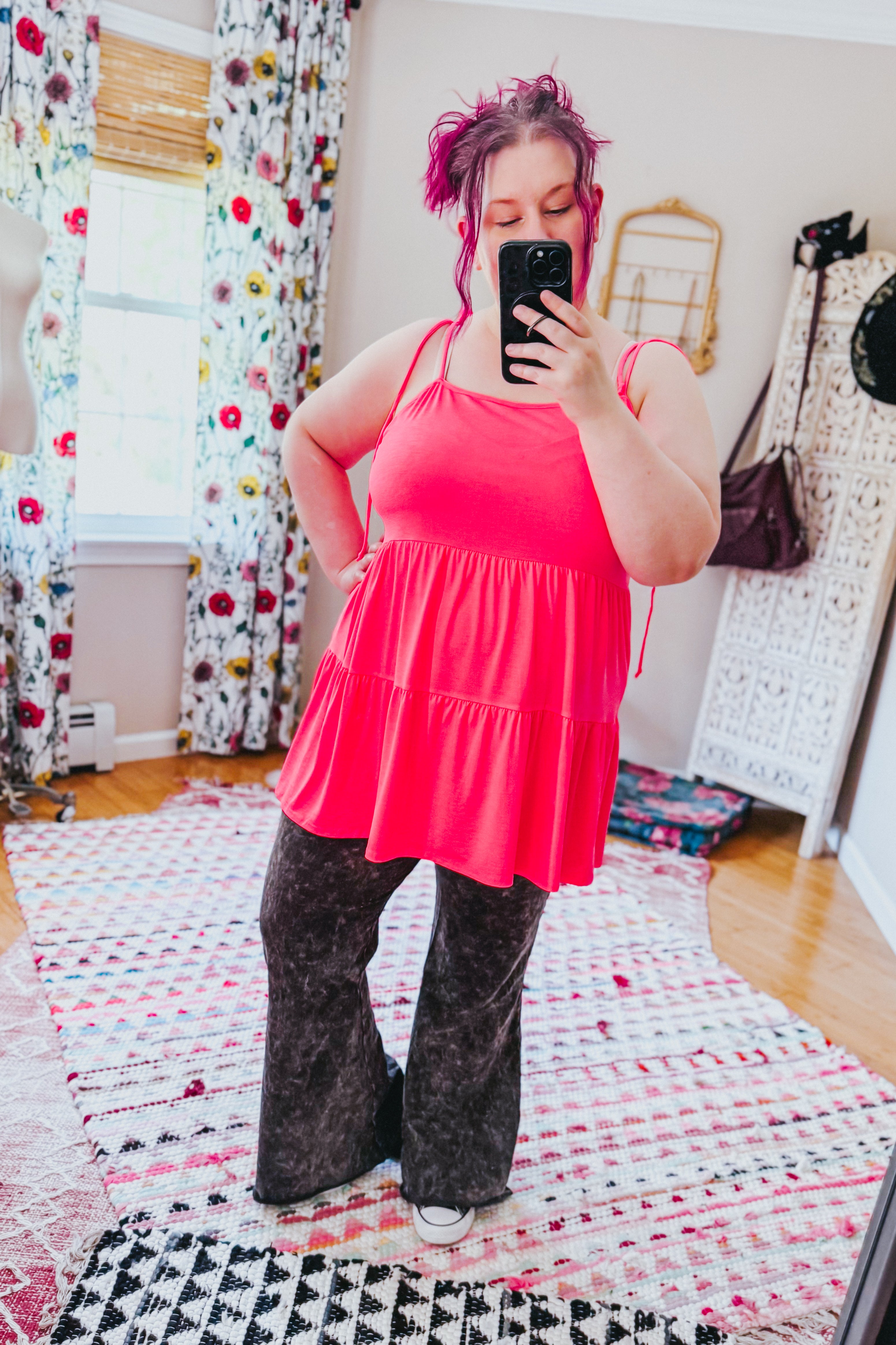 Electric Vibes Tiered Top