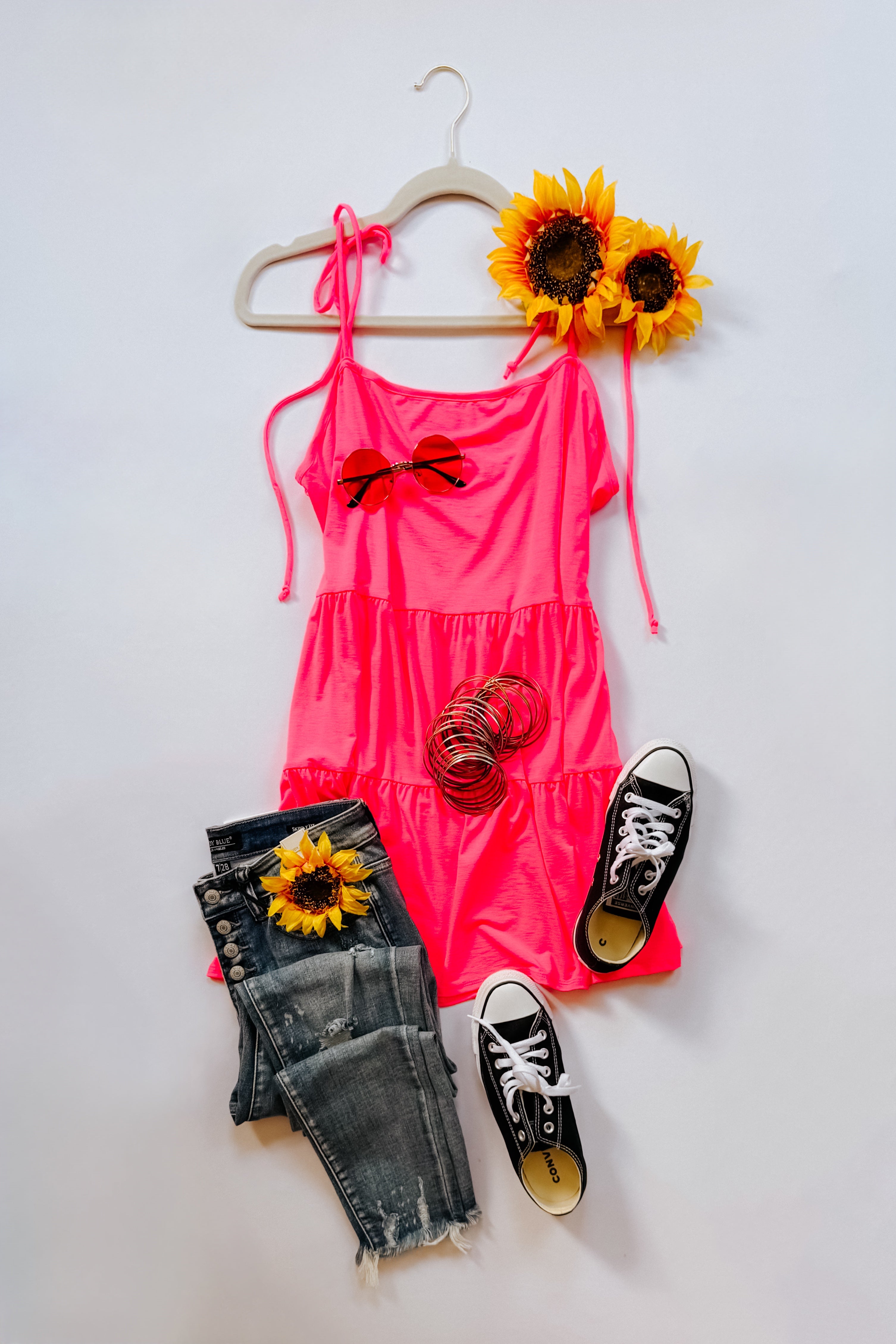 Electric Vibes Tiered Top