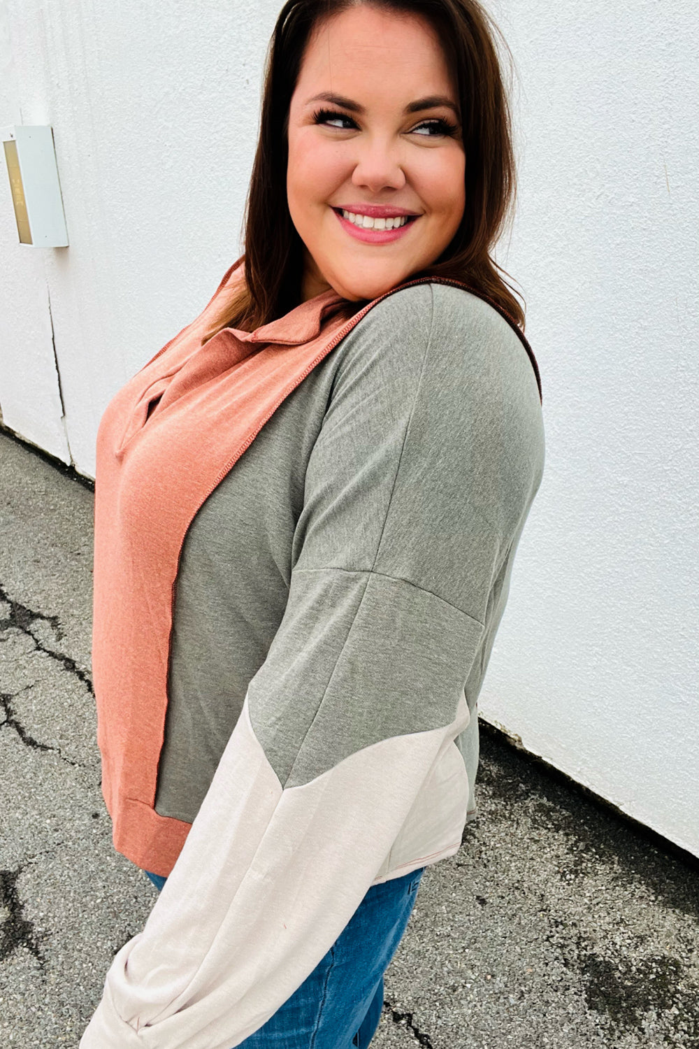 Weekend Bliss Color Block Top