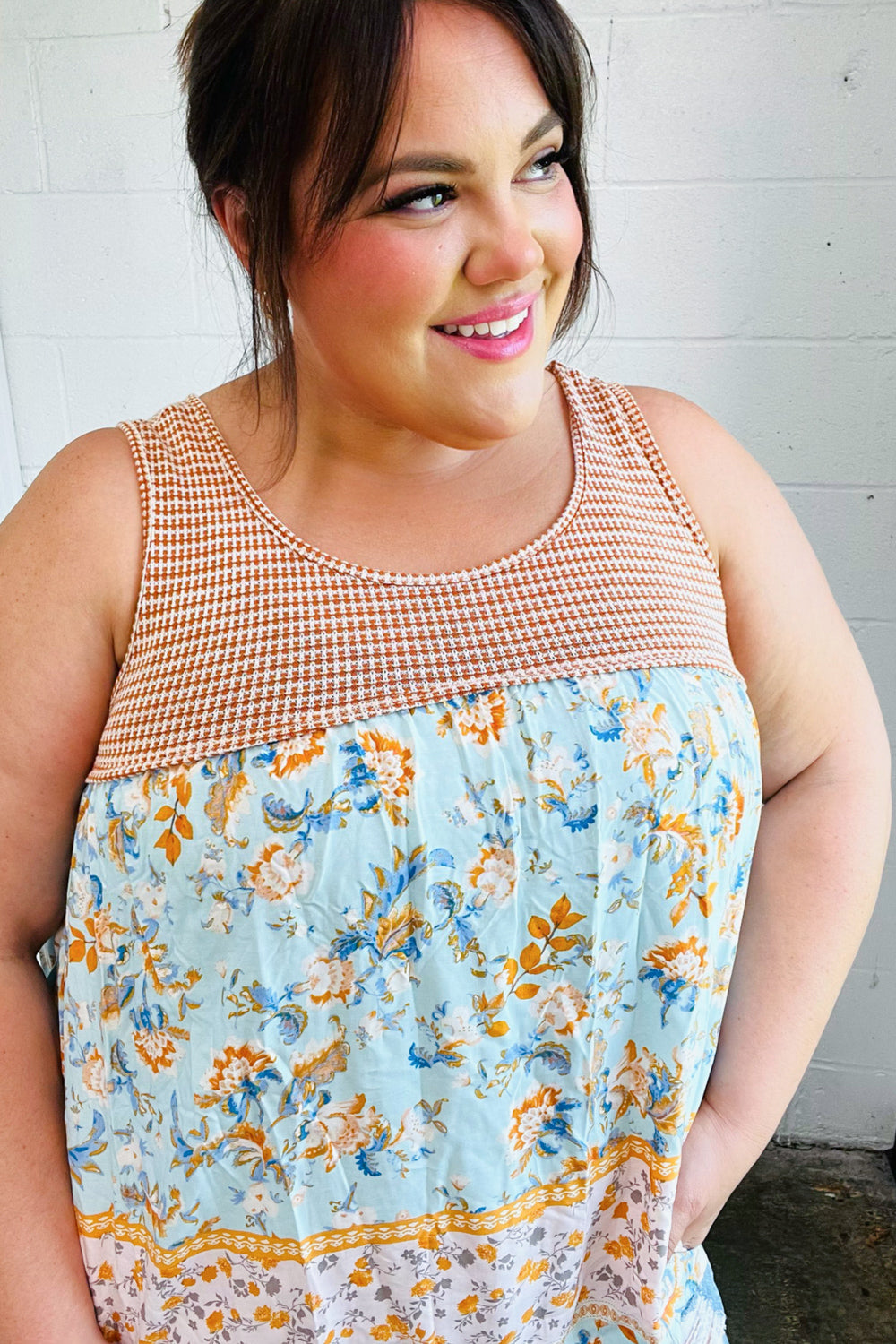 From The Top Floral Tank Top - Atomic Wildflower