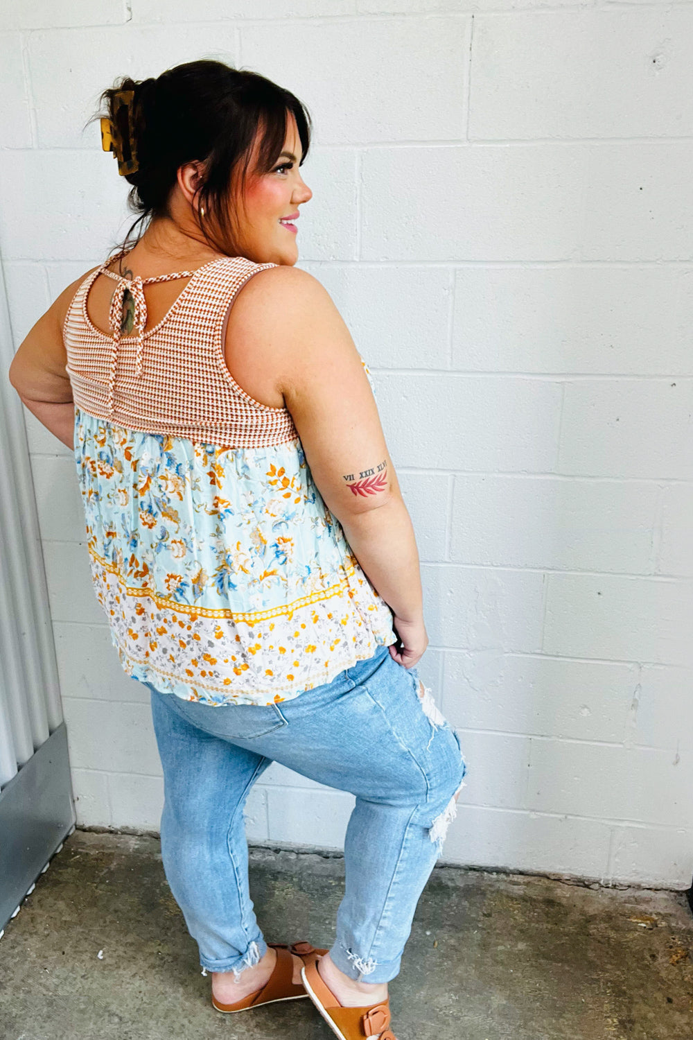 From The Top Floral Tank Top - Atomic Wildflower