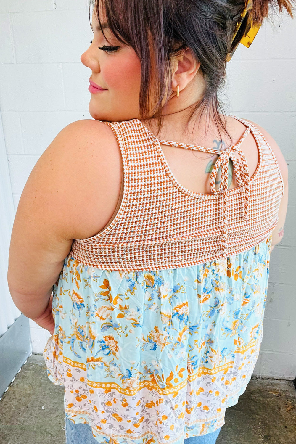 From The Top Floral Tank Top - Atomic Wildflower