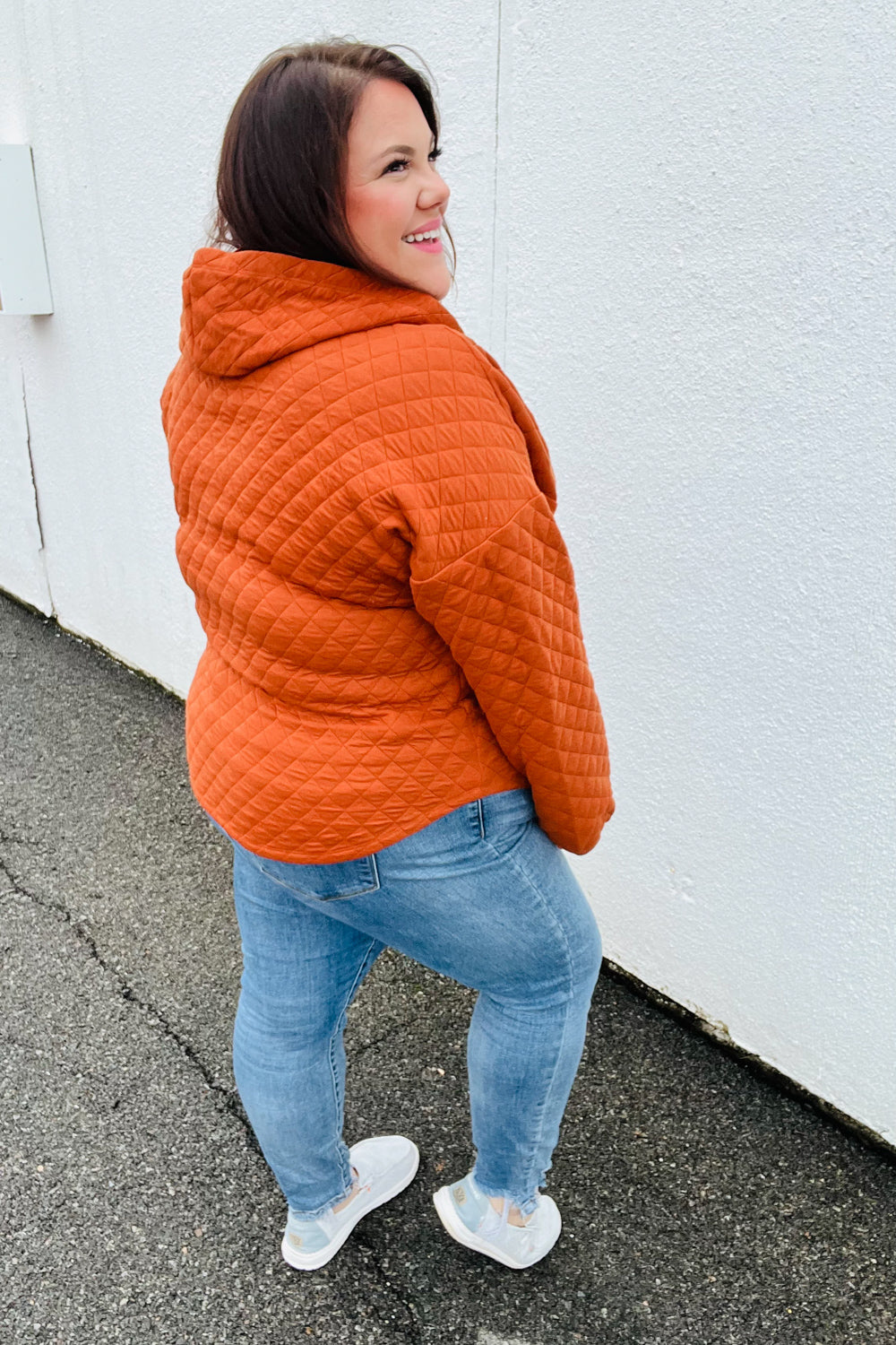 Feeling Bold Quilted Quarter Snap Hoodie