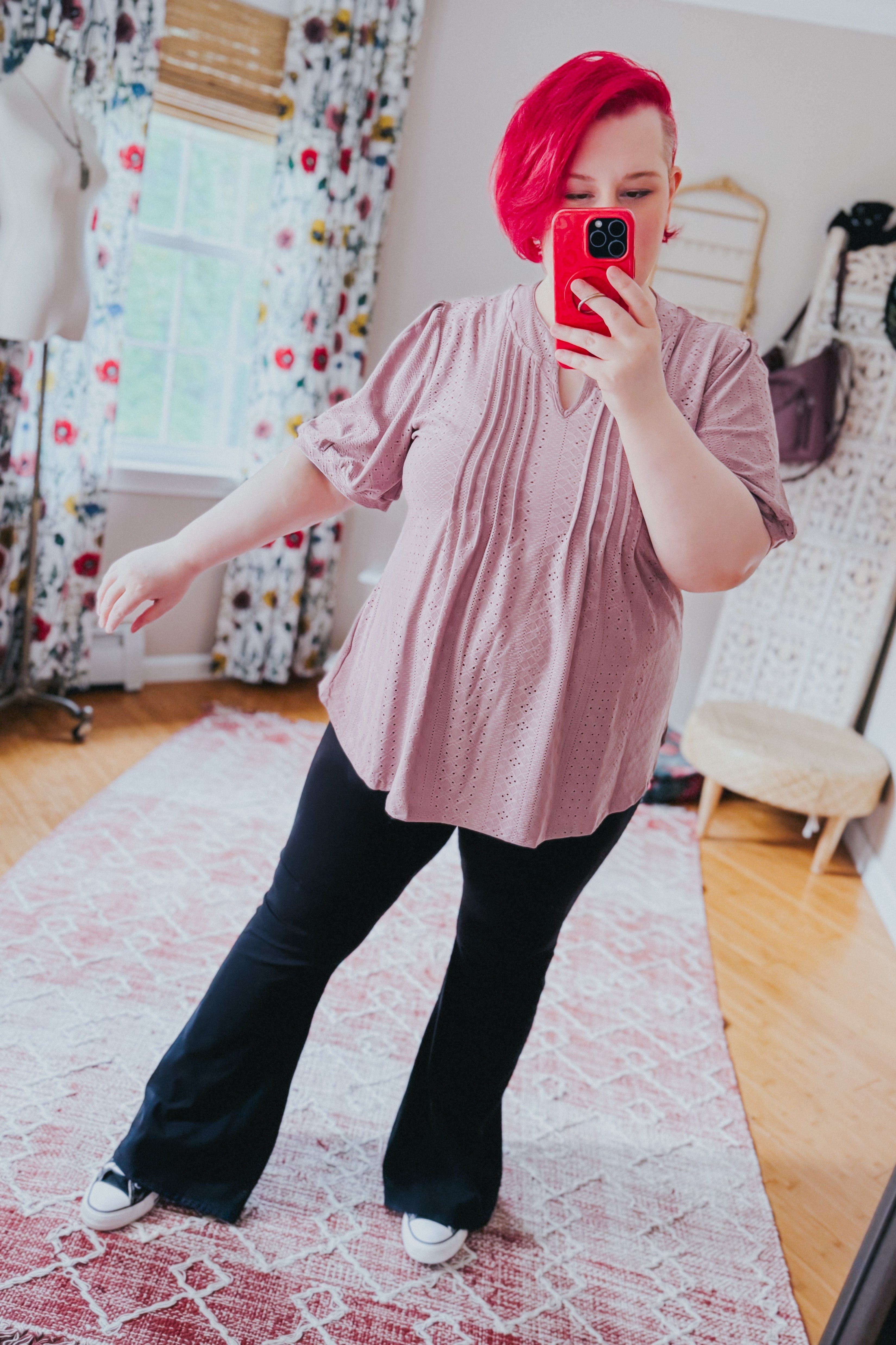 Best Chance Pleat Front Blouse