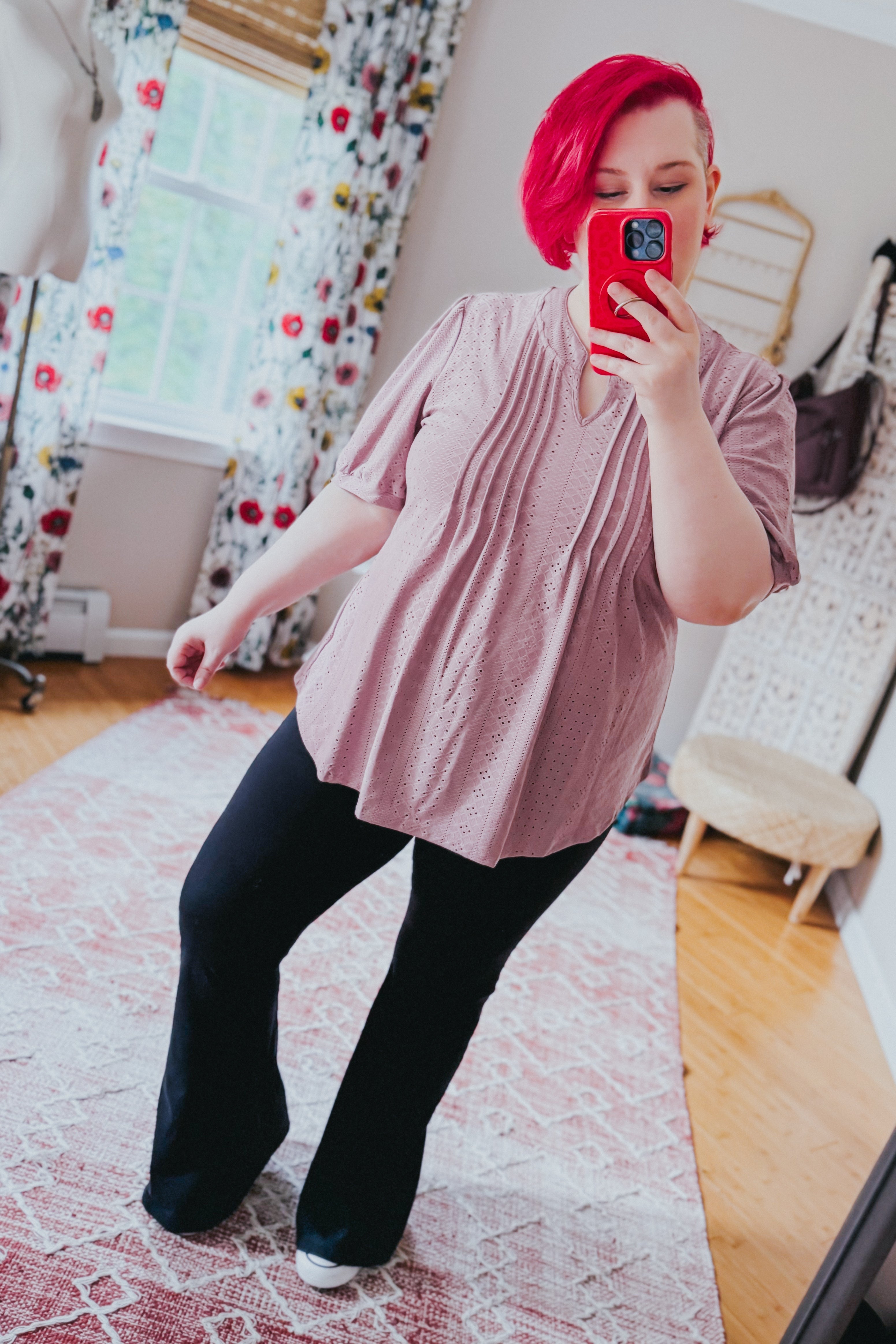 Best Chance Pleat Front Blouse